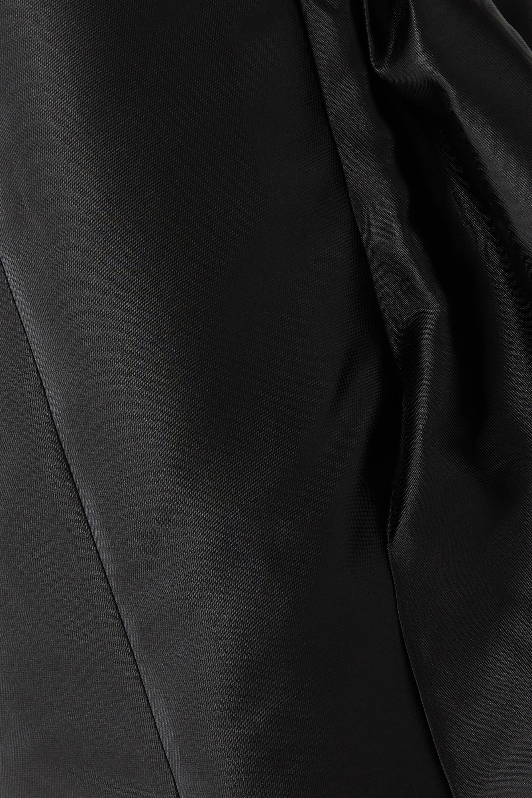 Strapless Mikado Gown with Train & Gloves