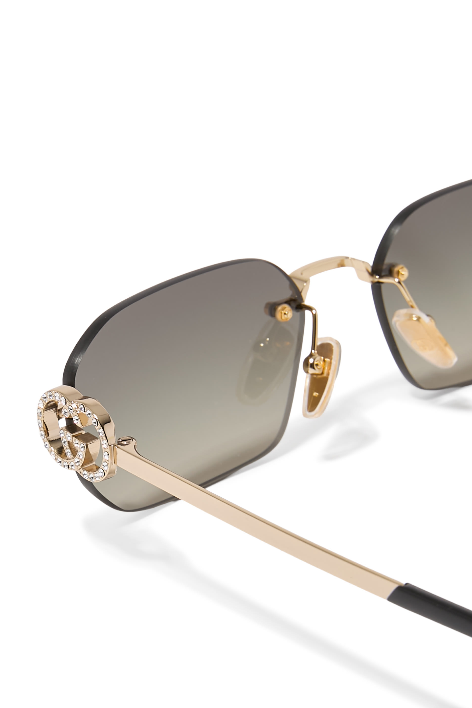 Rectangular-Frame Sunglasses