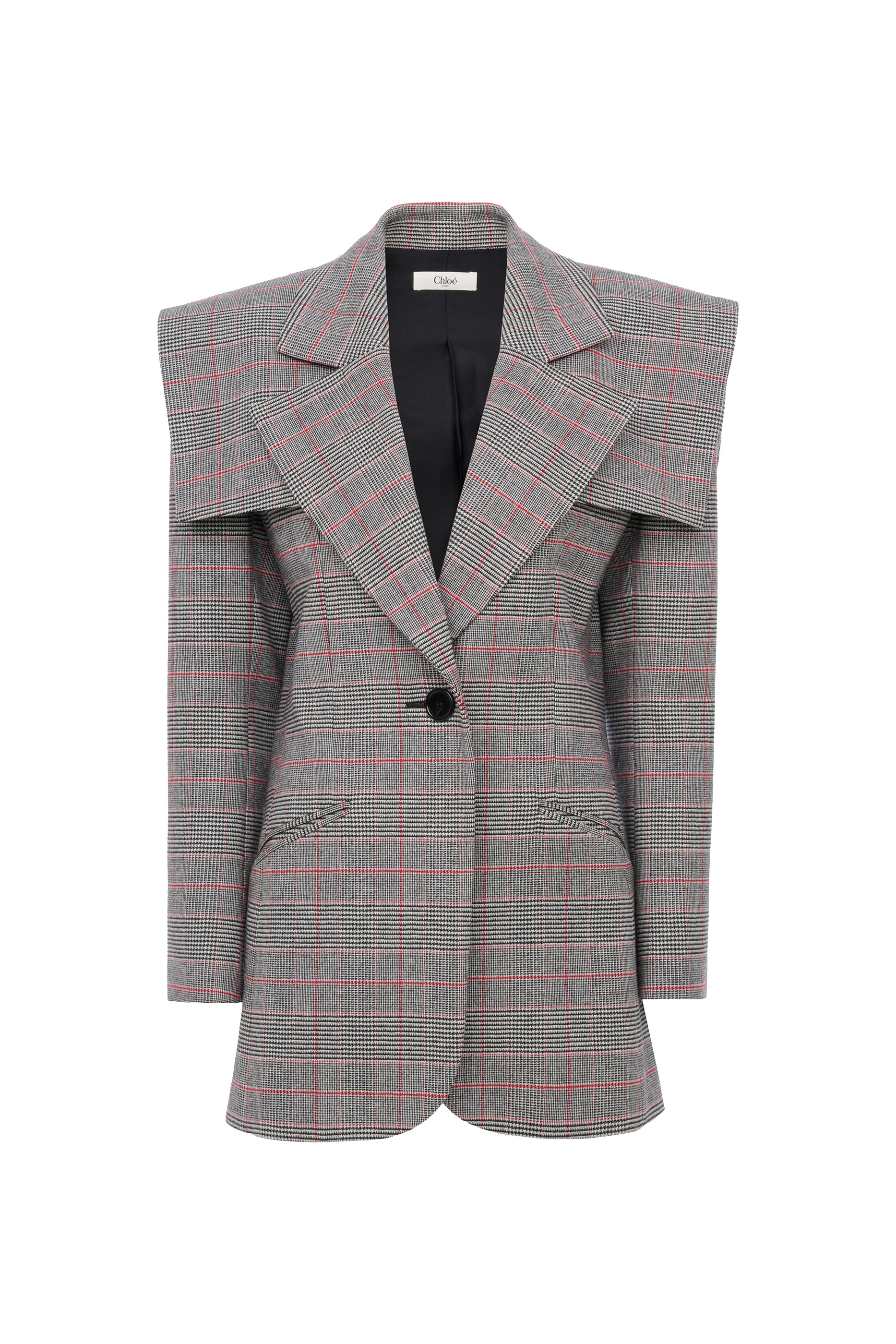 Single-Breasted Tailored Jacket