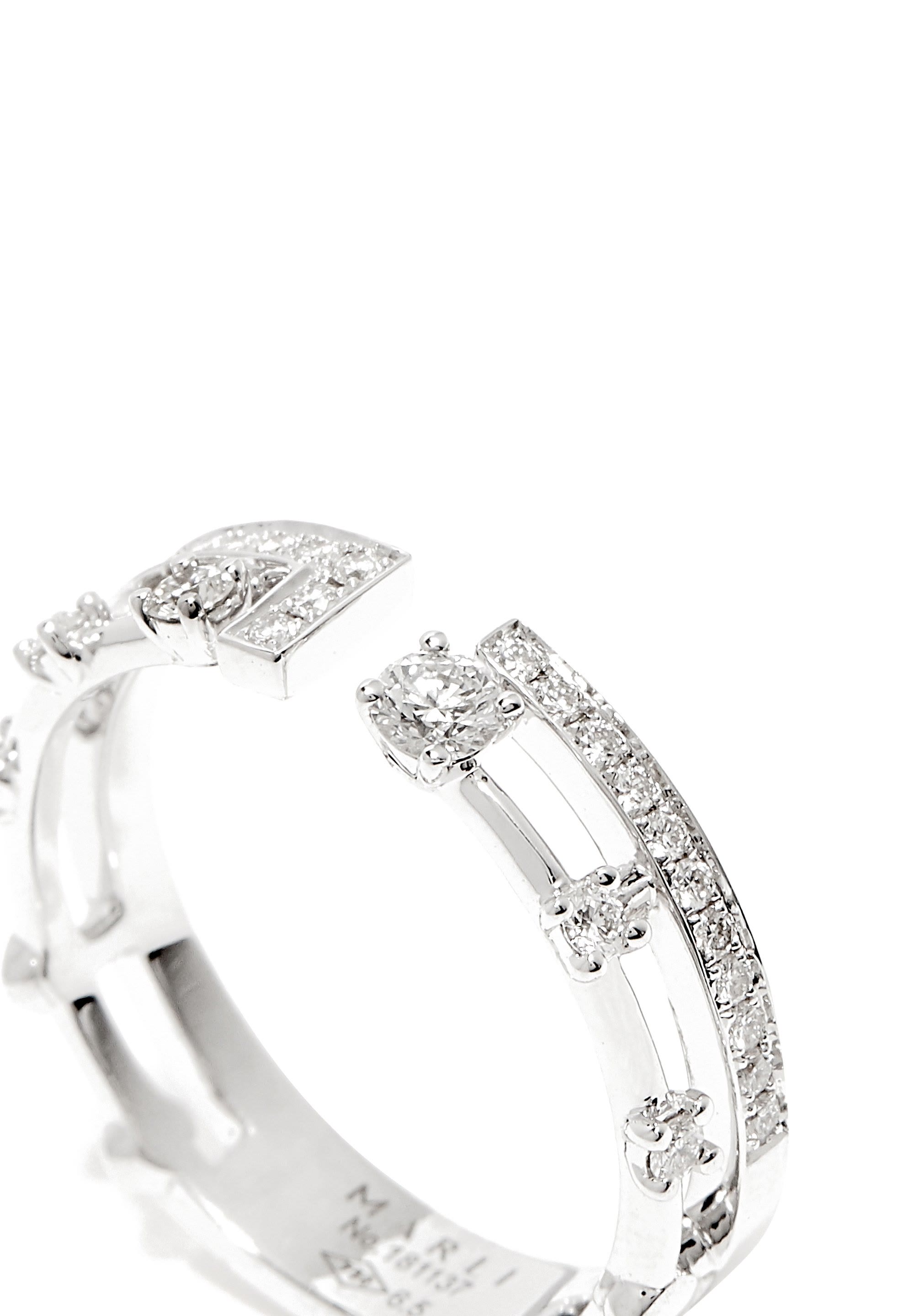 Avenues Asymmetrical Diamond Ring