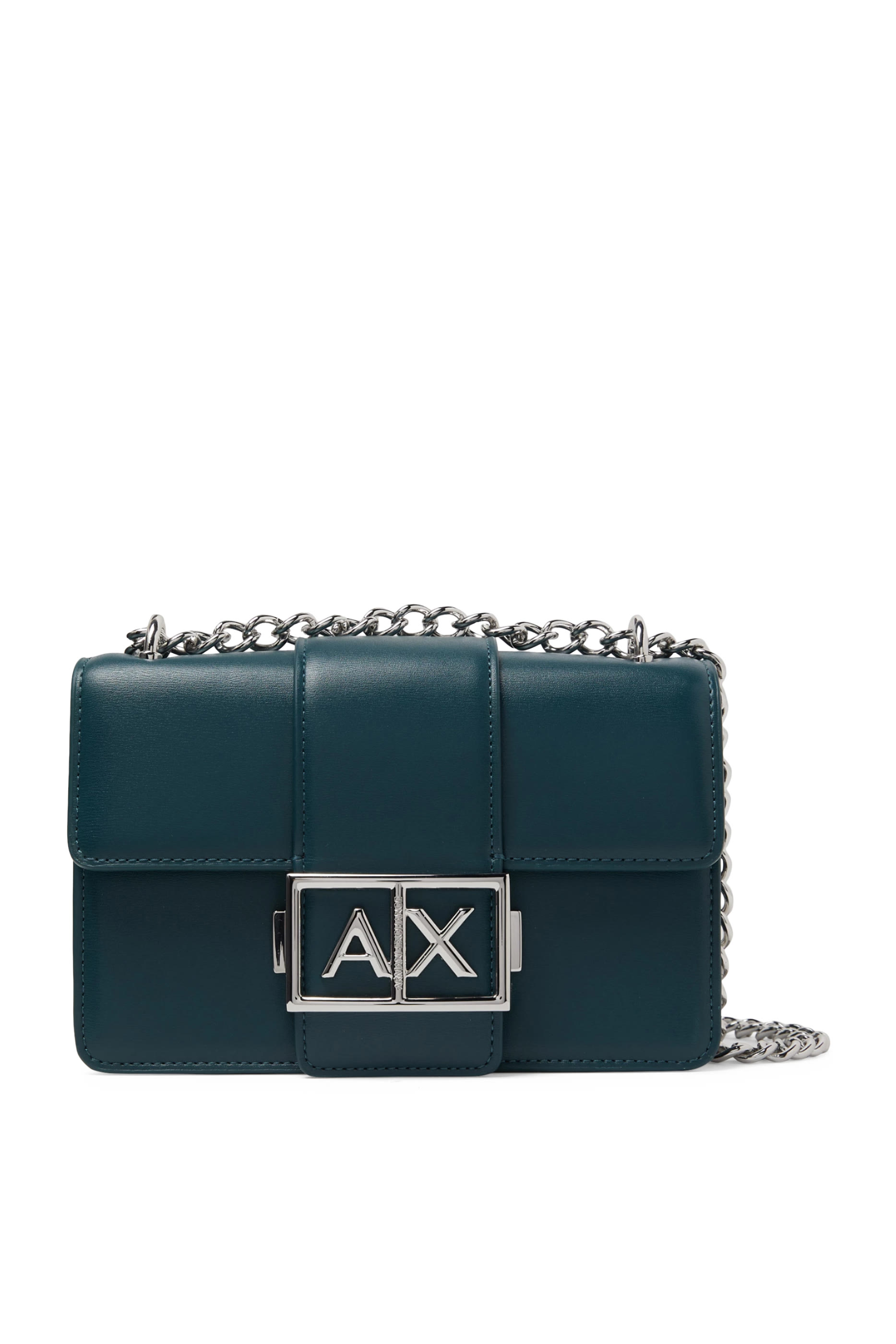 Metal Logo Shoulder Bag