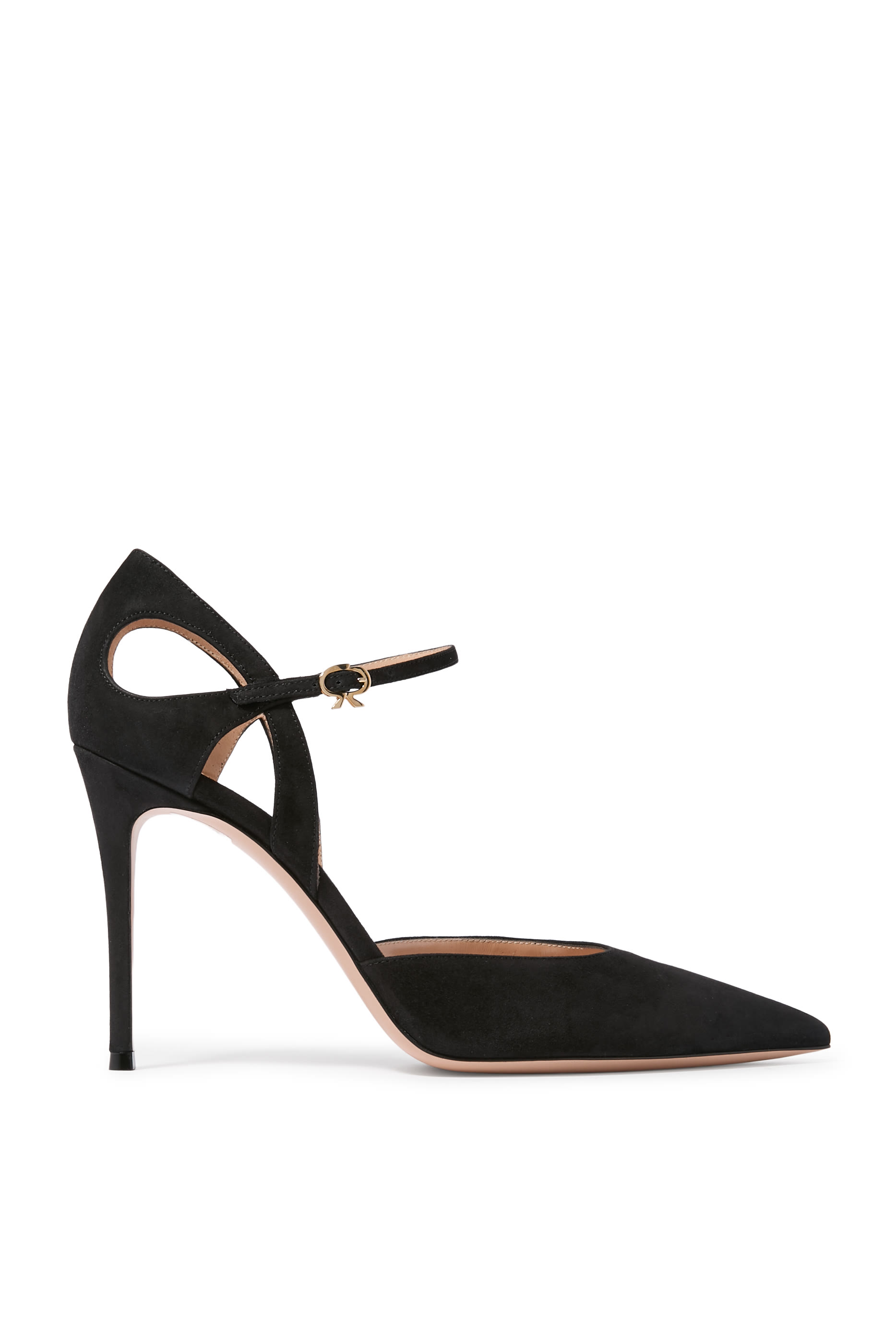 Charlotte 95 Pumps in Suede Leather
