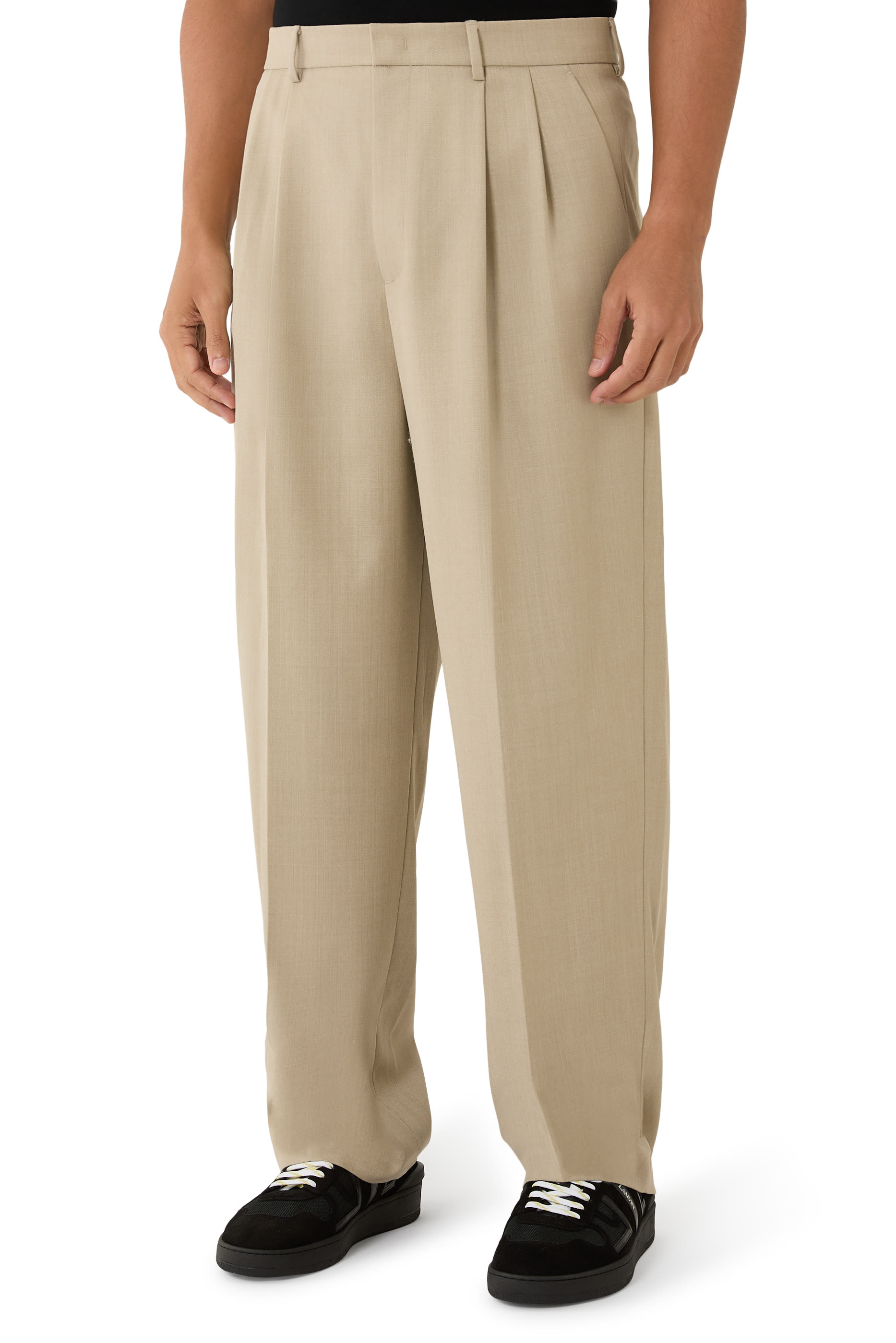 Two Tuck Wool Trousers 