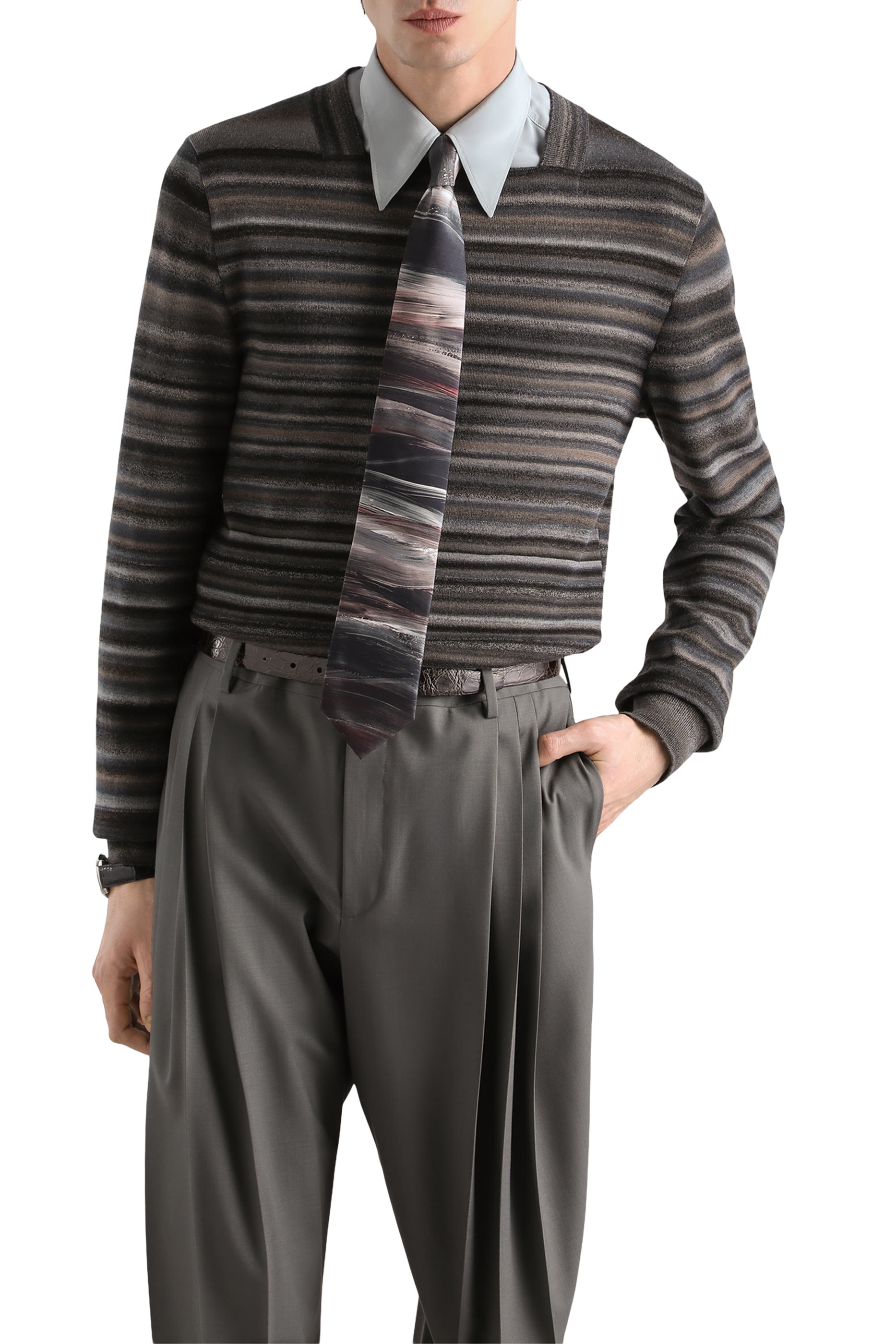 Striped Wool Pullover