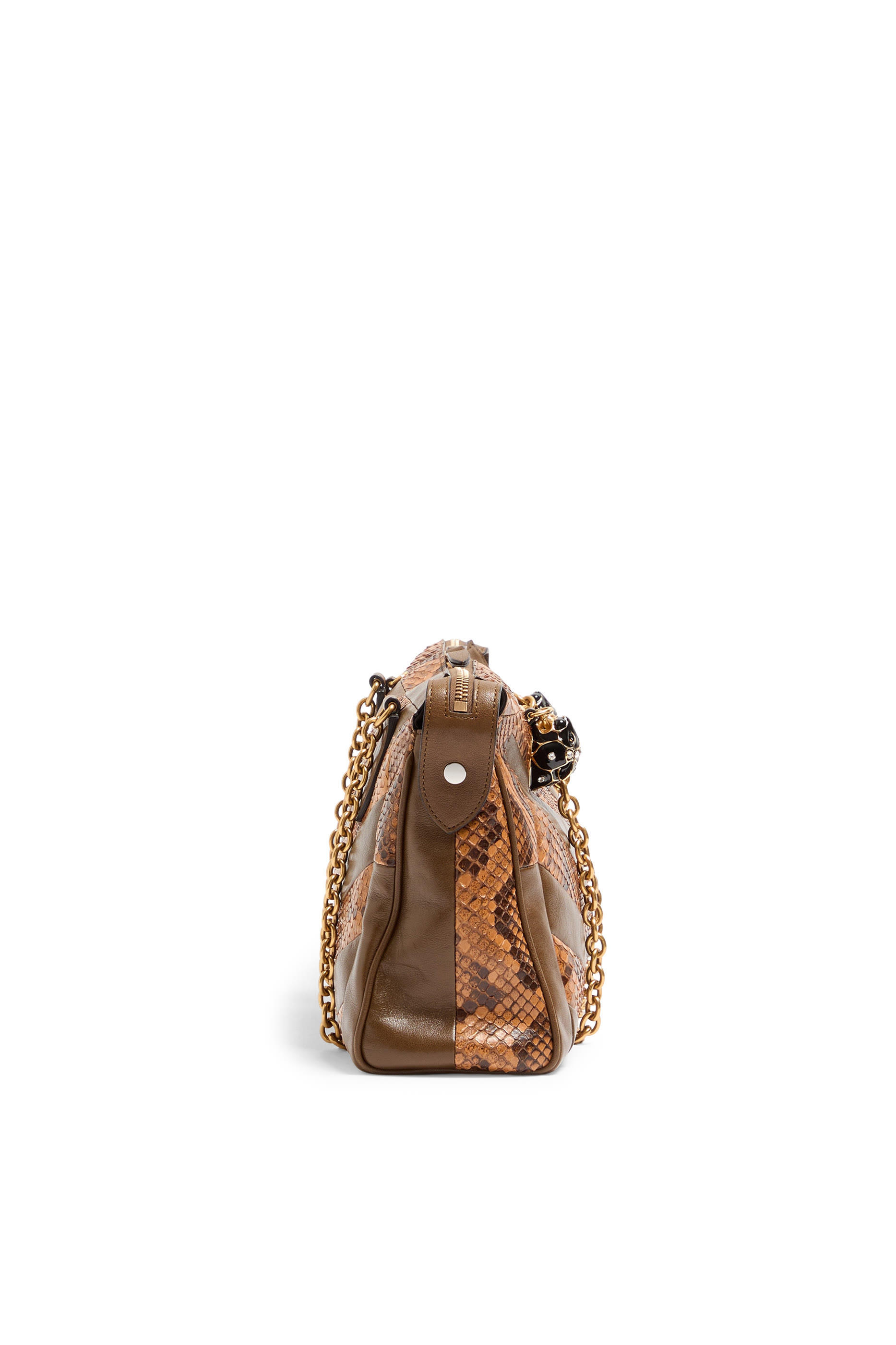  Panthea Medium Shoulder Bag with Chevron Pattern