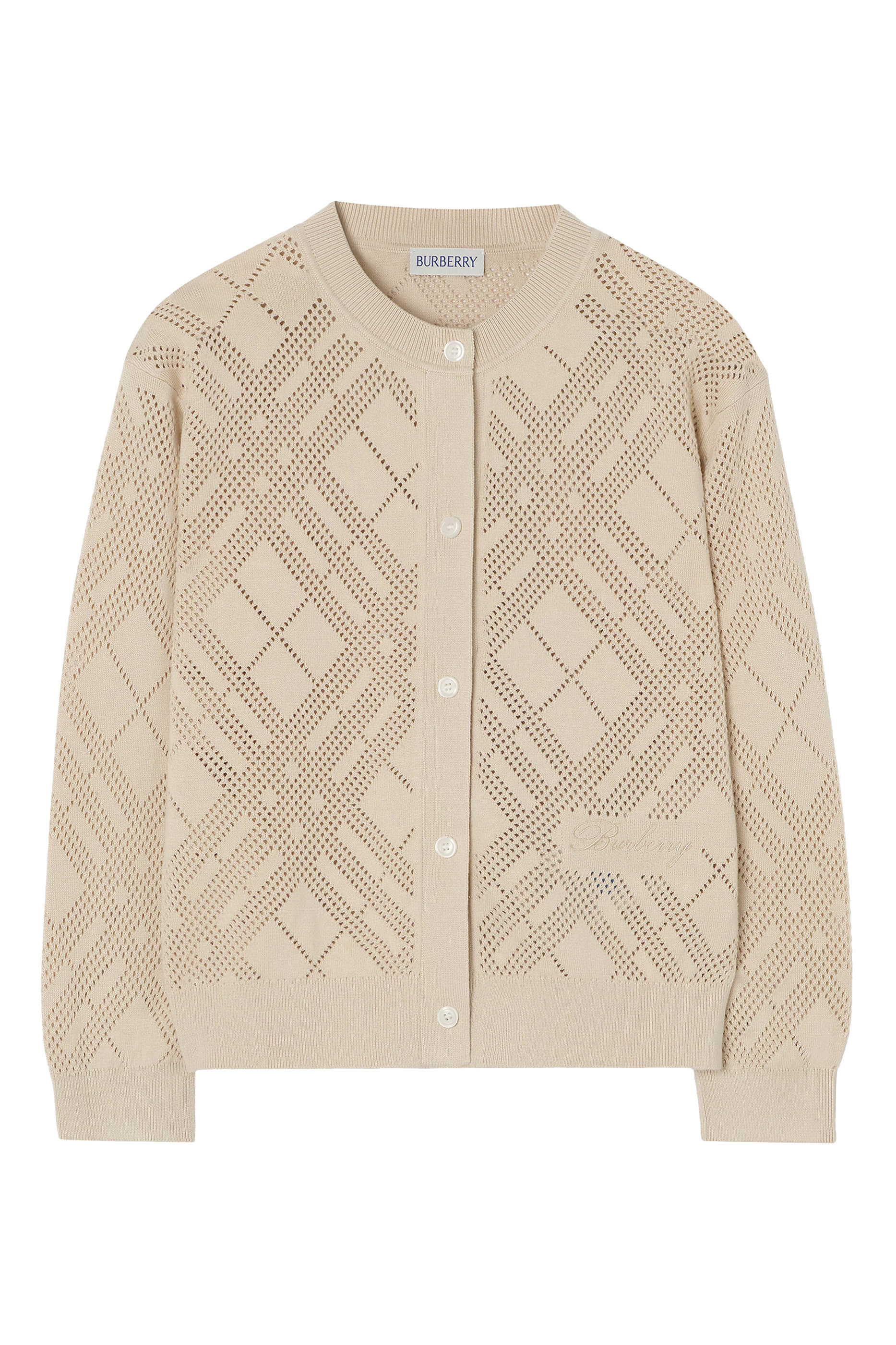 Kids Pointelle Knit Cardigan