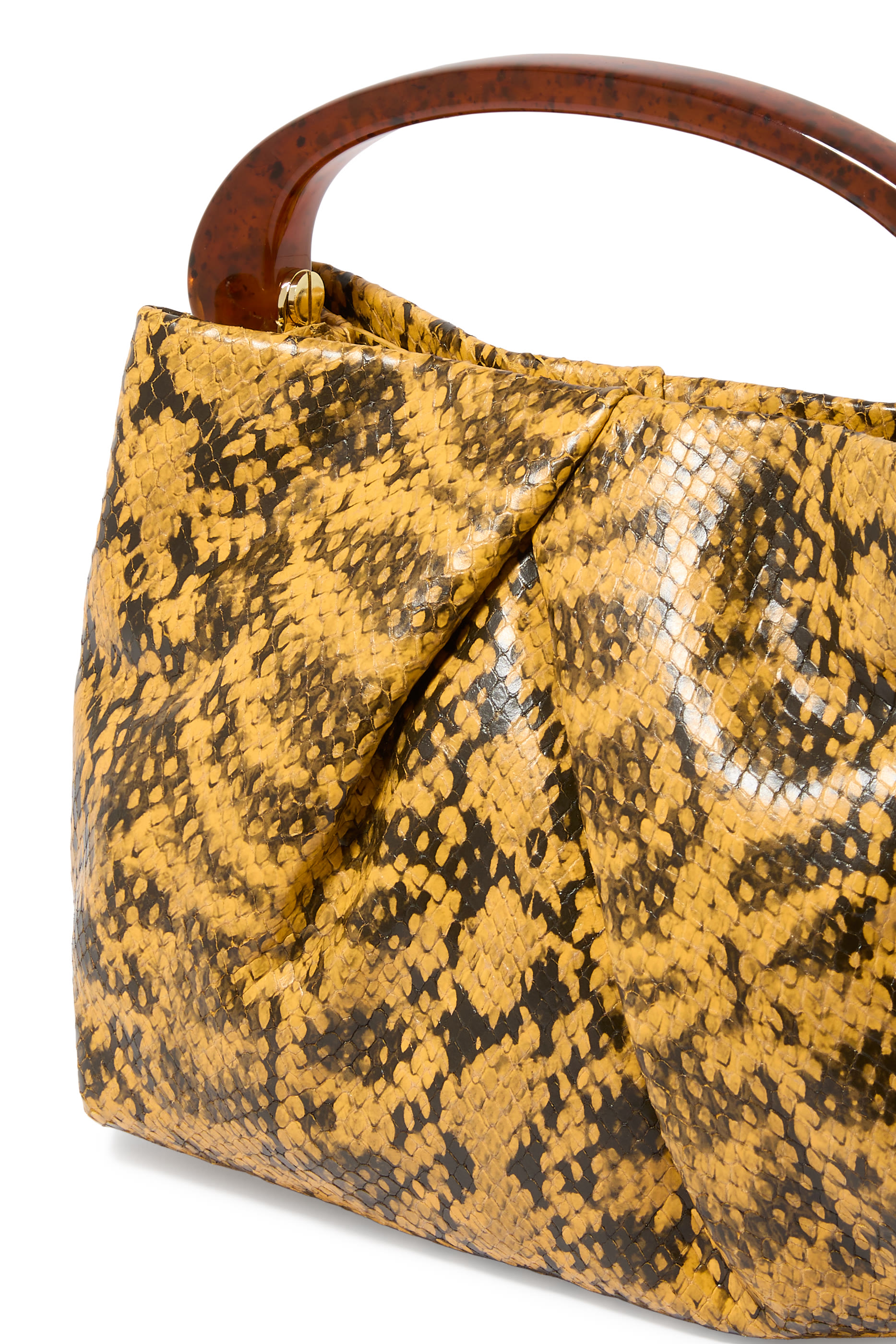 Small Pleated Leather Bag