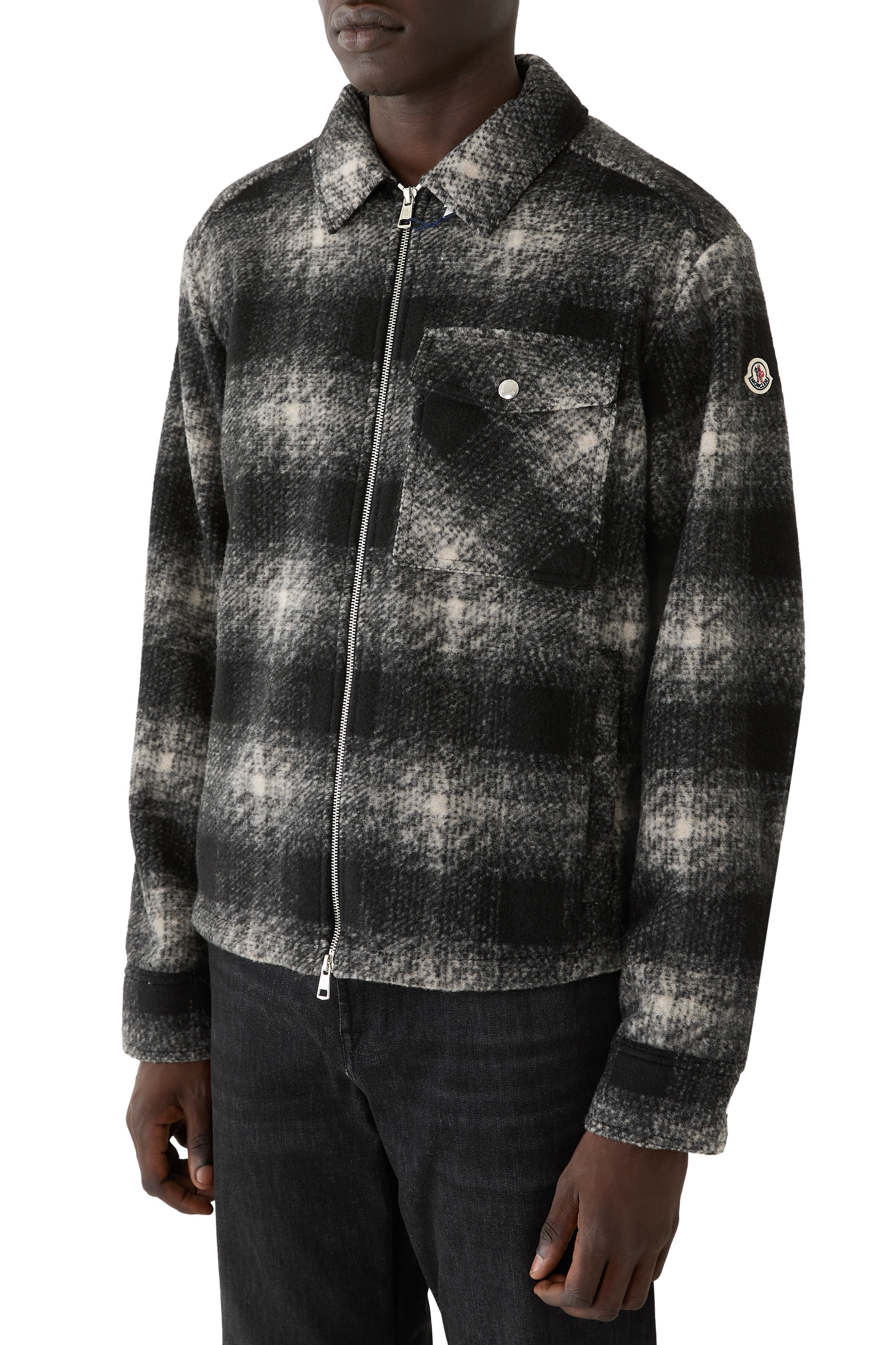 Check Zip-Up Shirt