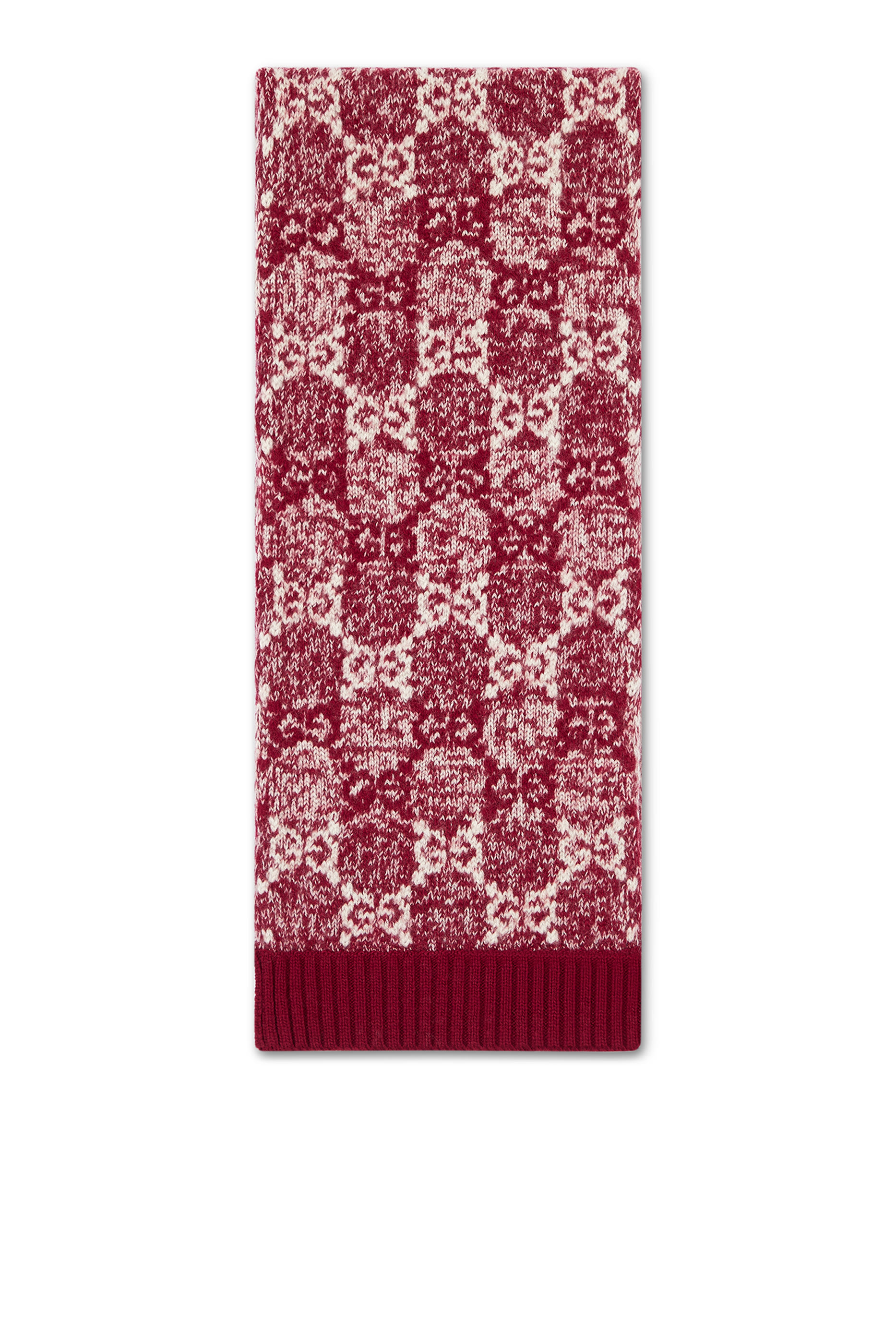 Kids GG Wool Jacquard Scarf 