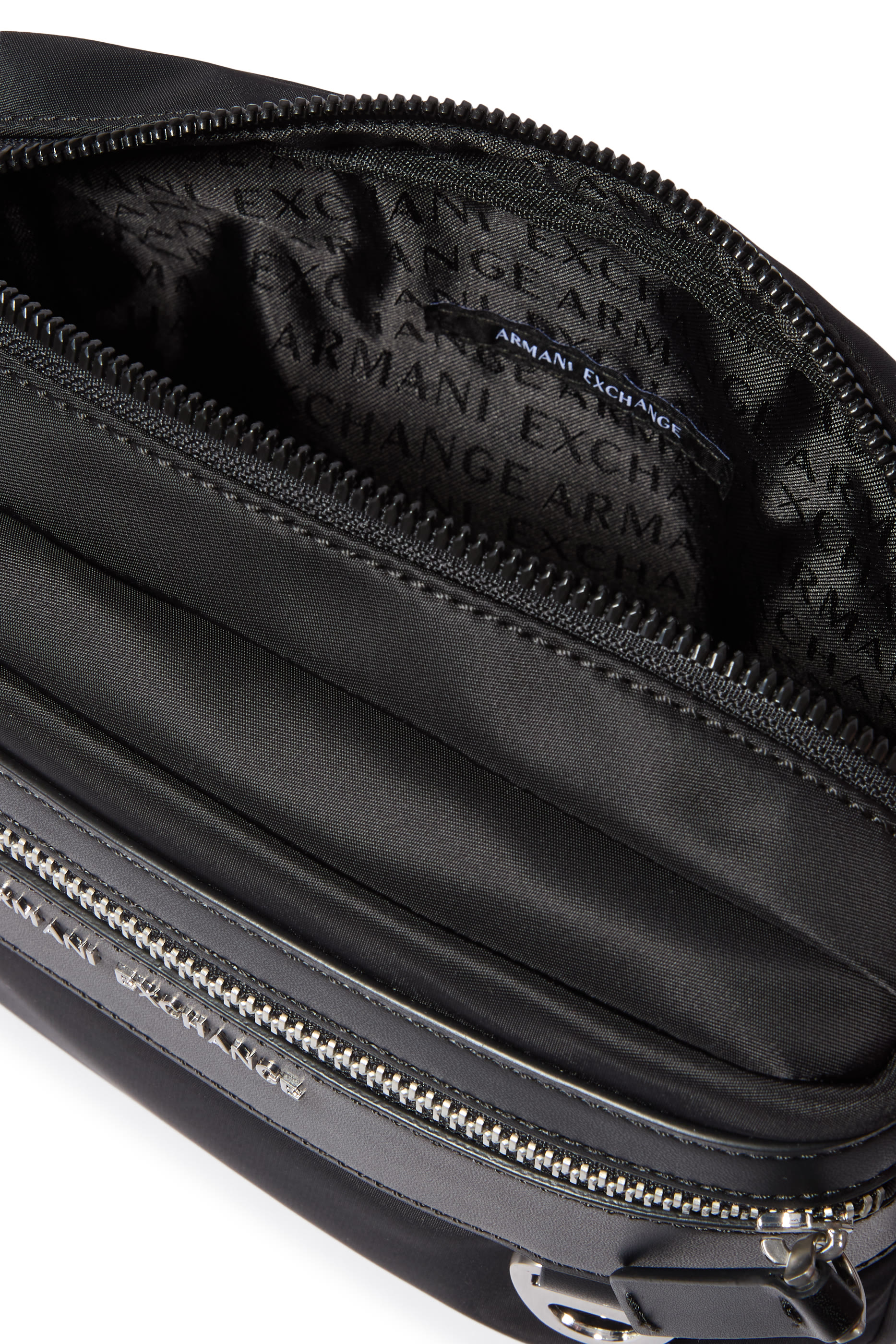 AX Logo Nylon Shoulder Bag