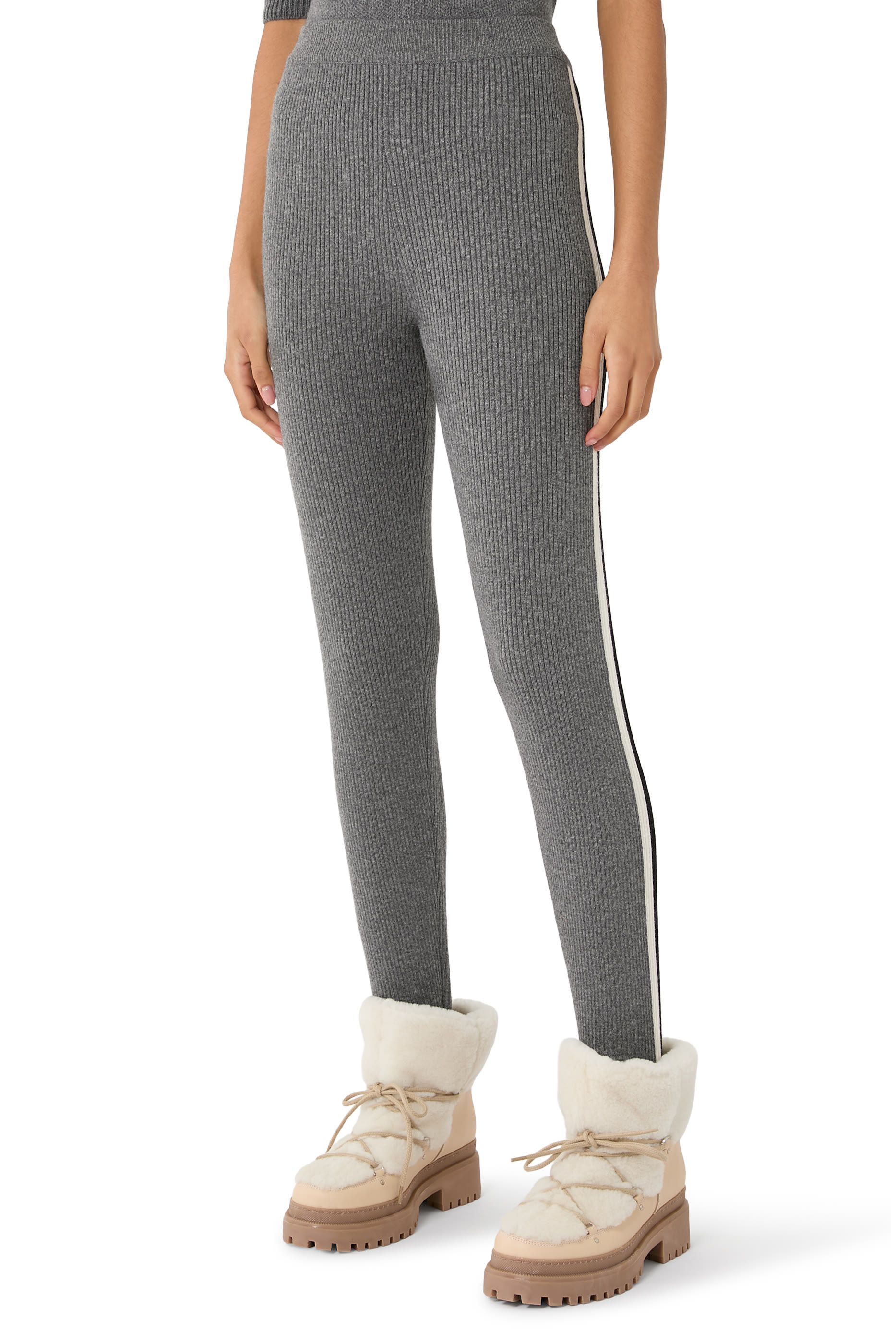  Side Stripe Detail Leggings