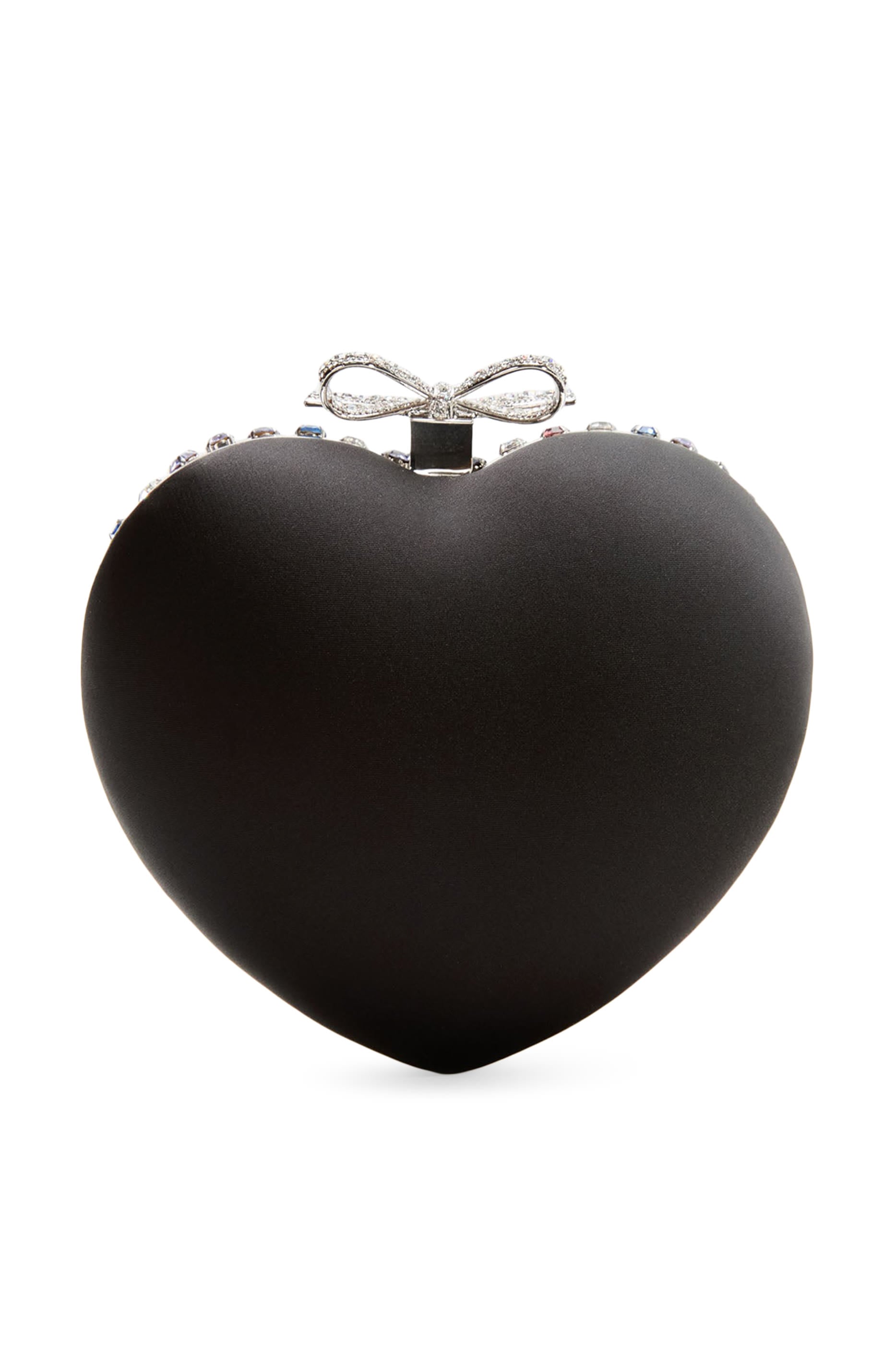 Multi Crystal Heart Clutch 