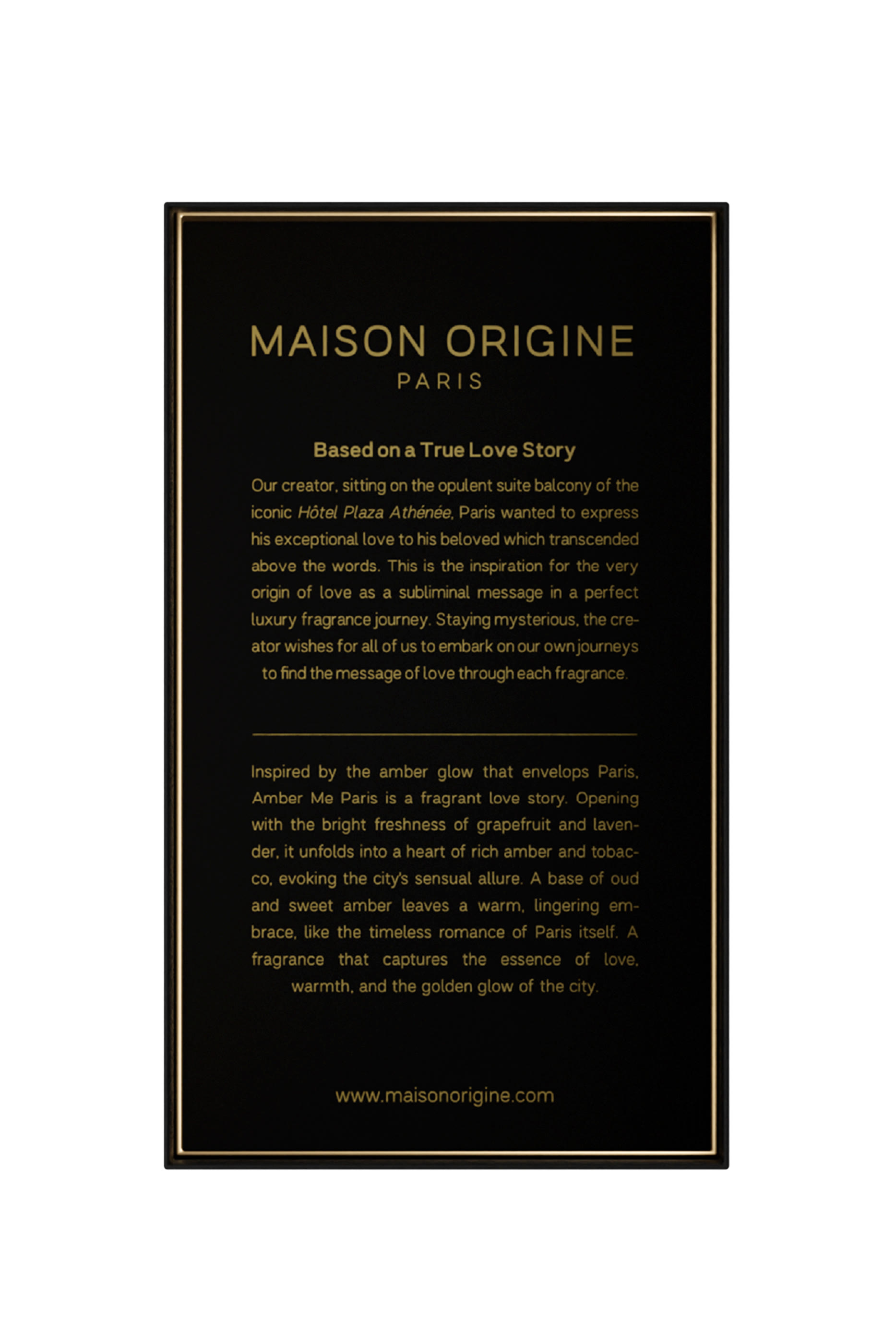 Gold Amber Me Paris Extrait de Parfum 