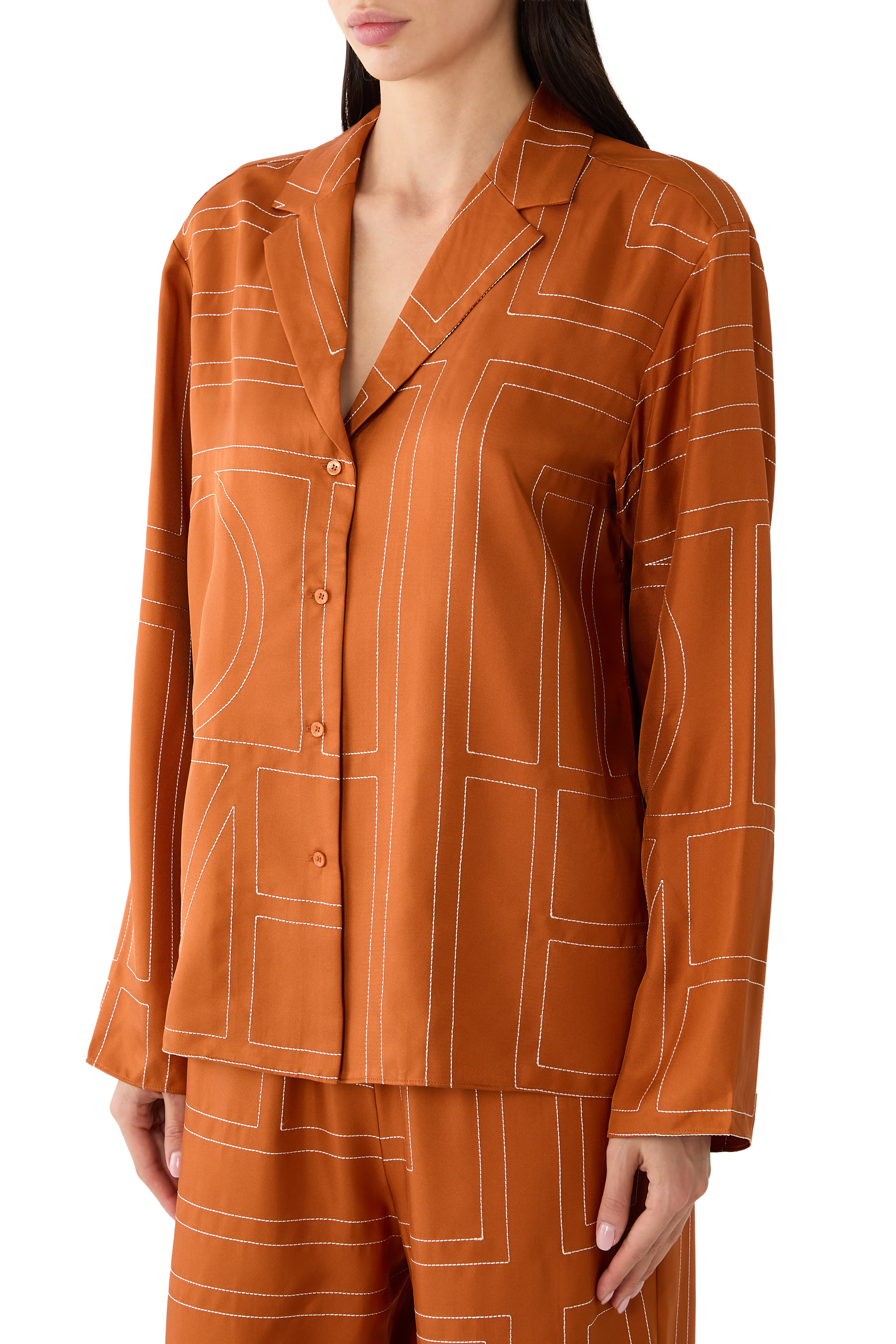 Monogram Pajama Top