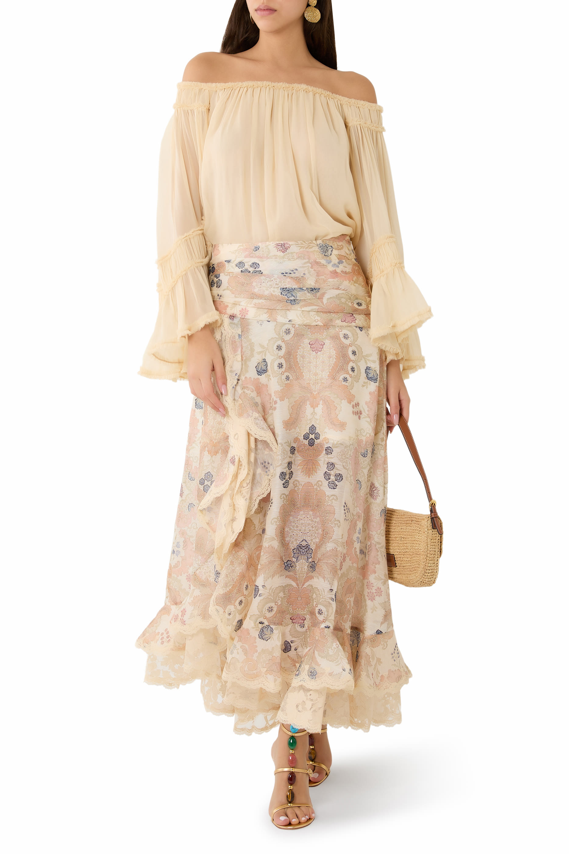 Rebellion Fray Flutter Blouse