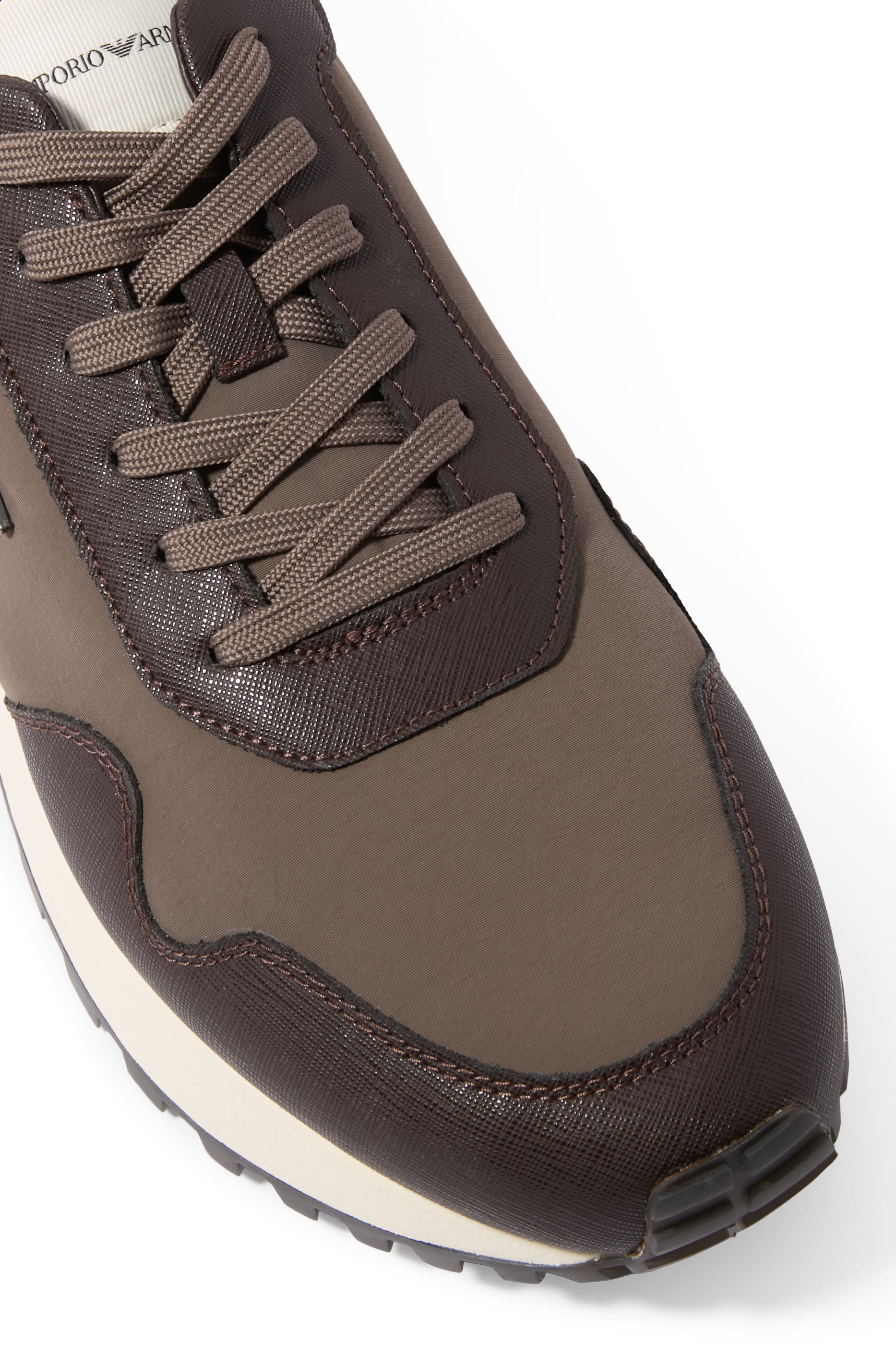 ASV Recycled Nylon Sneakers with Regenerated Saffiano Details