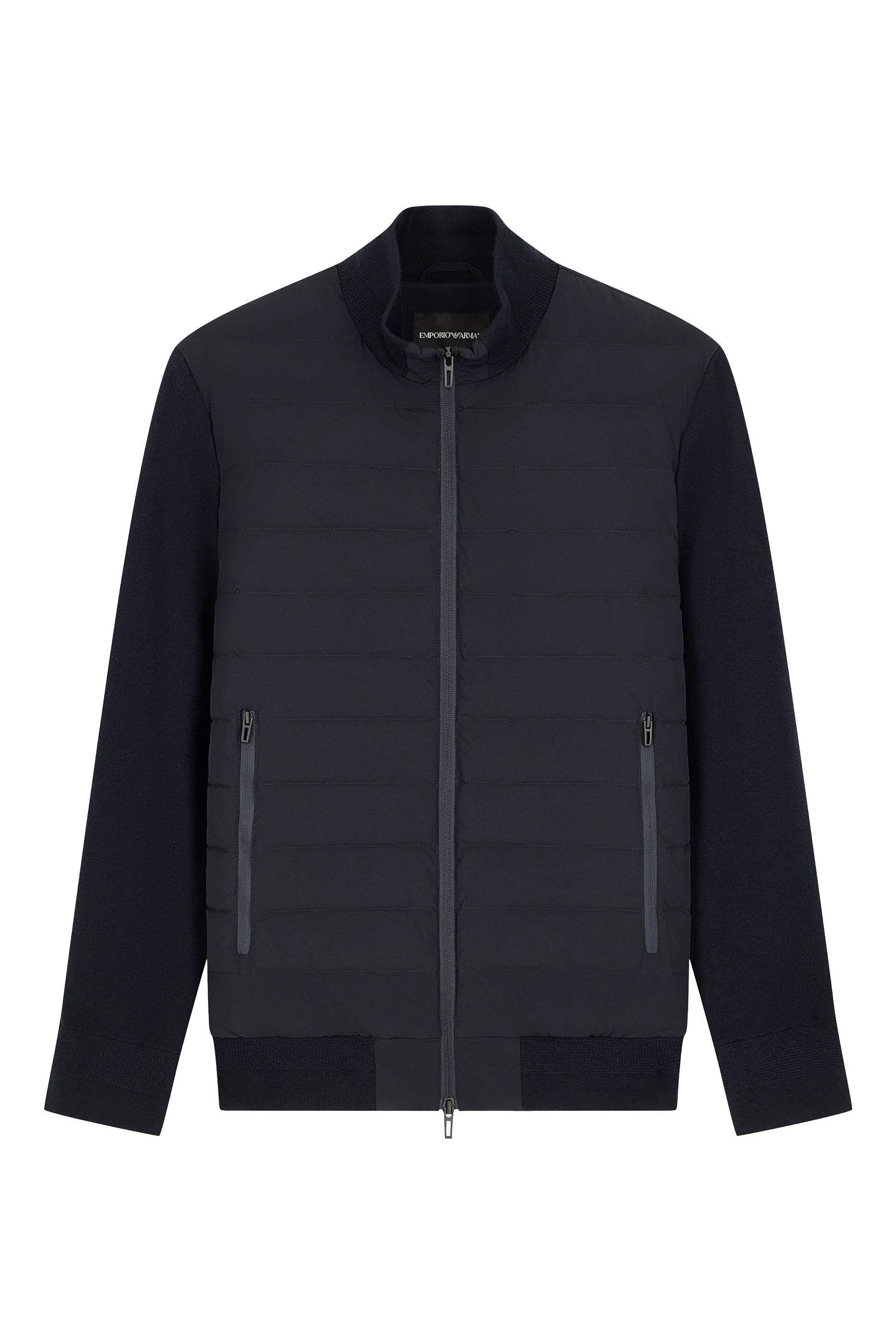 Knit Sleeves Travel Essential Down Jacket