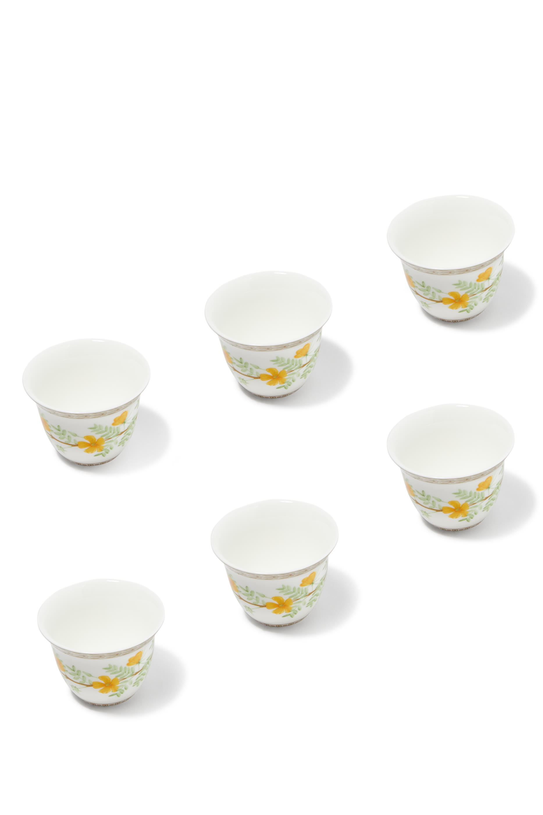 Ghawa Cups Flower Collection, Set of 6