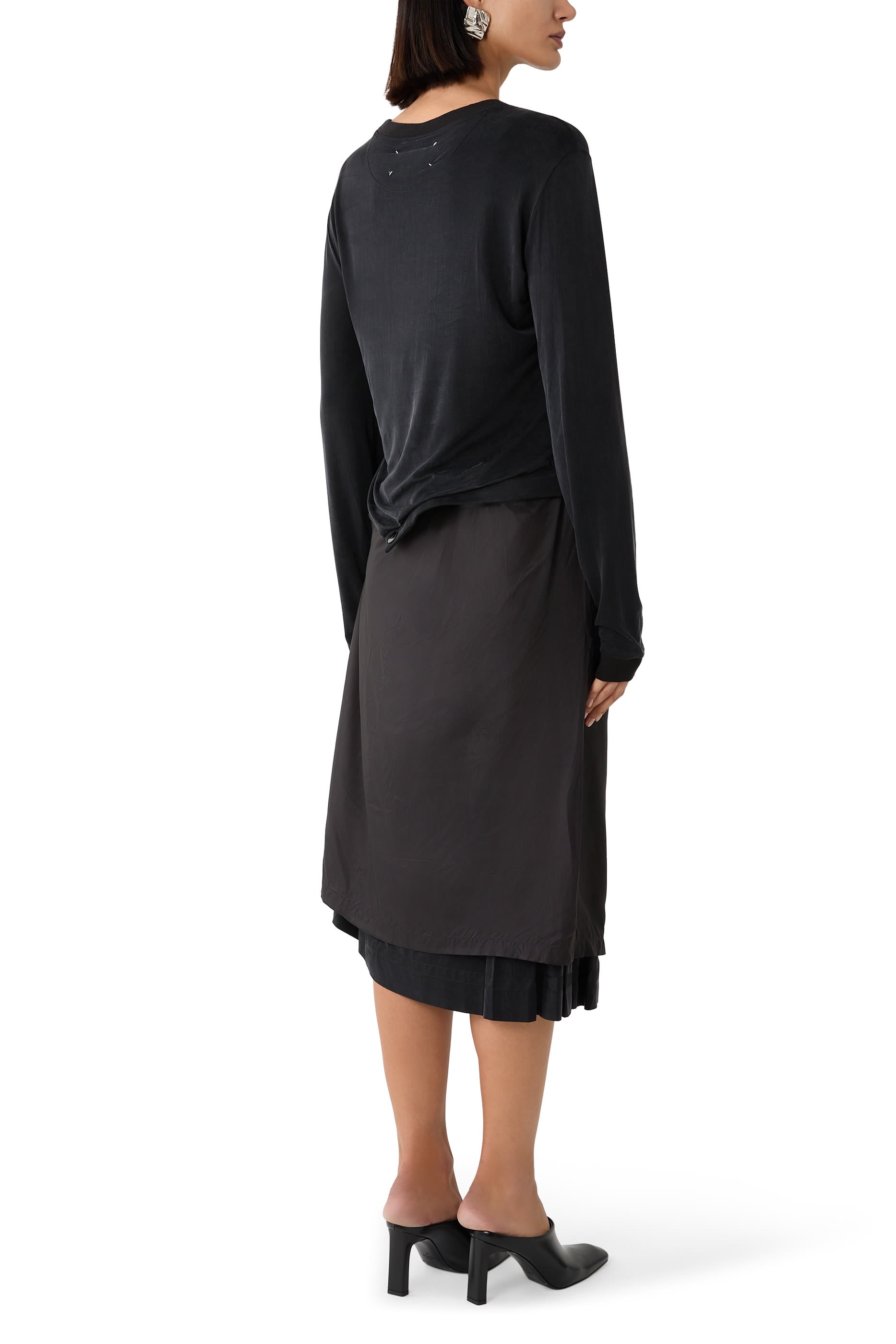 Draped Midi Dress 