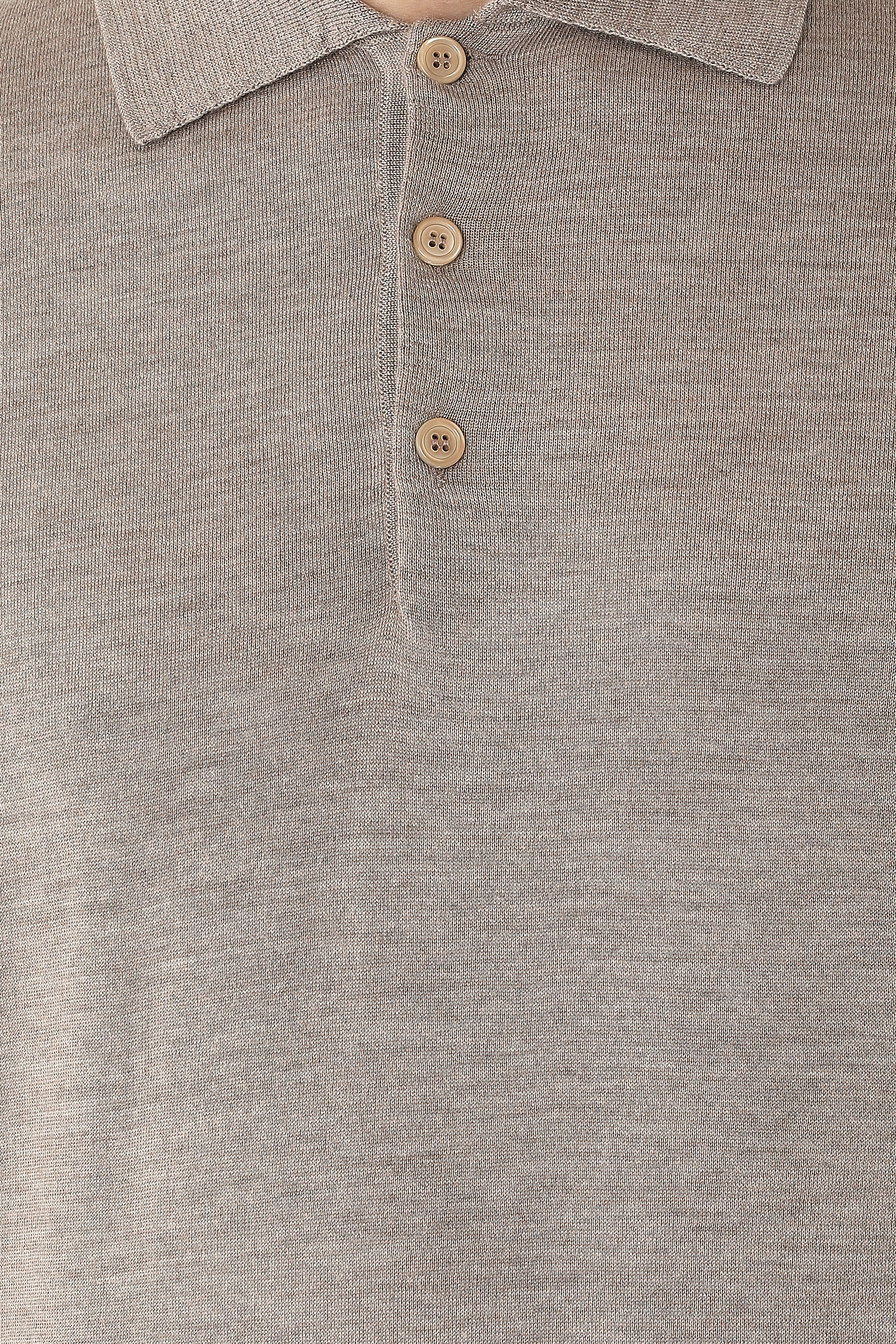 Cotton, Silk and Cashmere Trama Weave Polo 