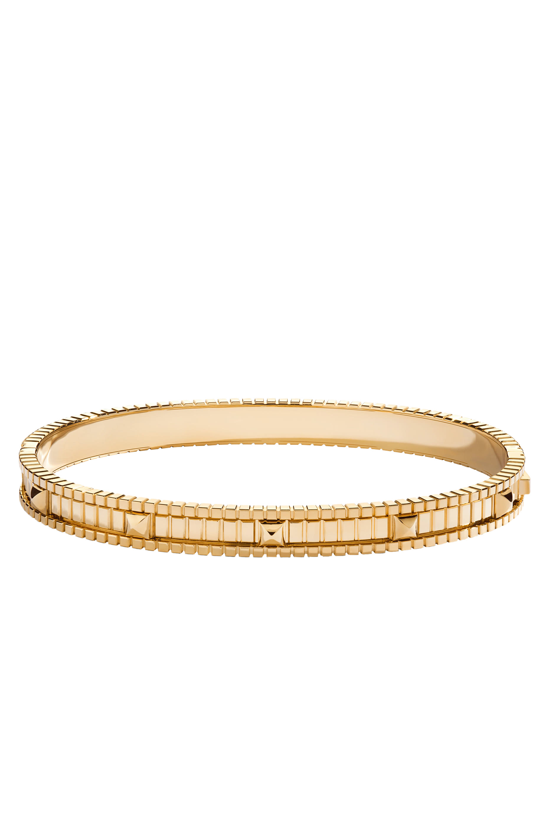 LIFE Full Diamond Hinged Bangle, 18k Yellow Gold & Diamonds