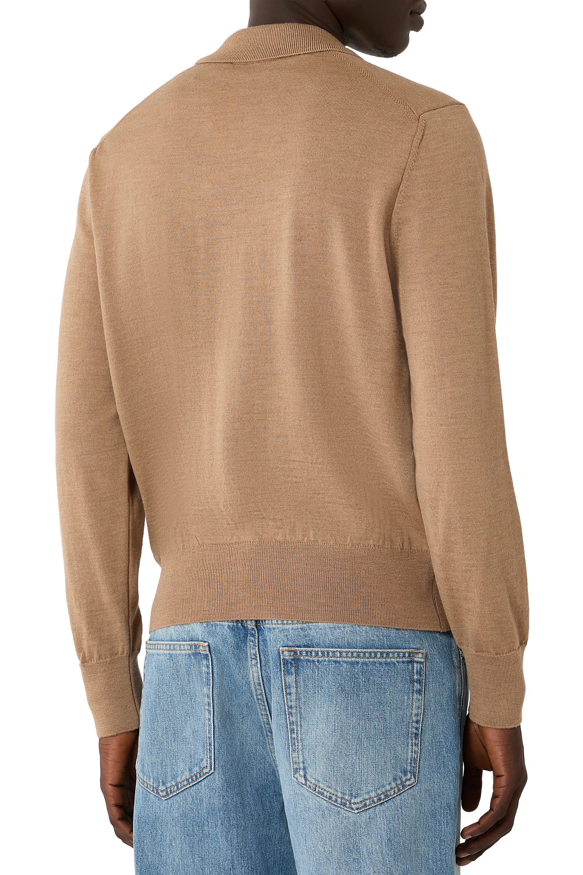 Wool Polo with Ami de Coeur 