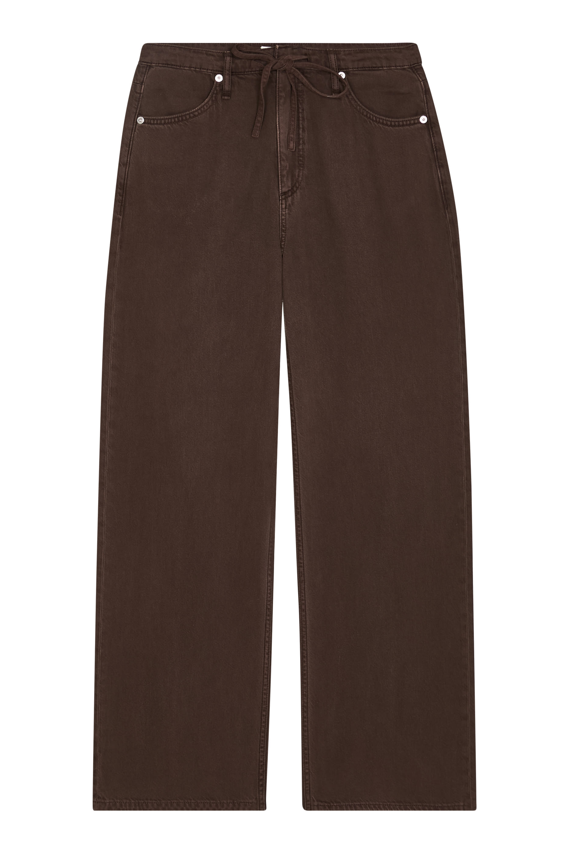 Phoebe Drawstring Wide-Leg Jeans