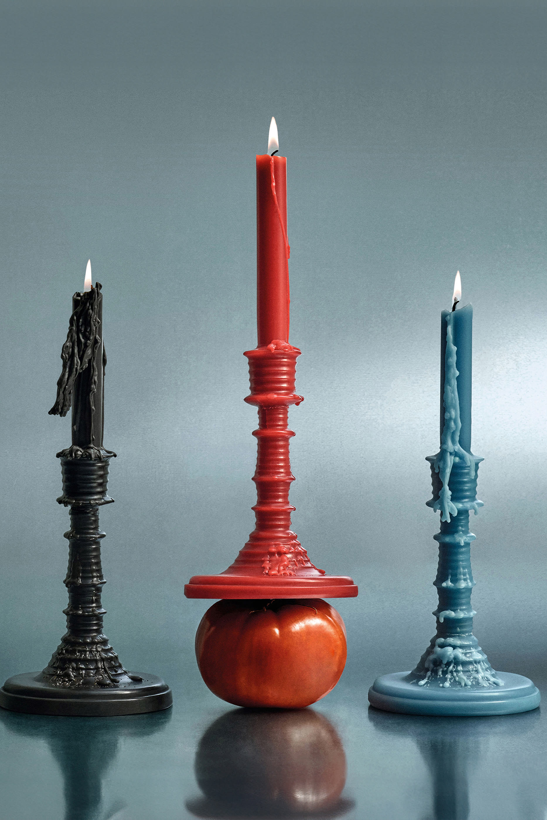 Tomato Leaves Wax Candleholder