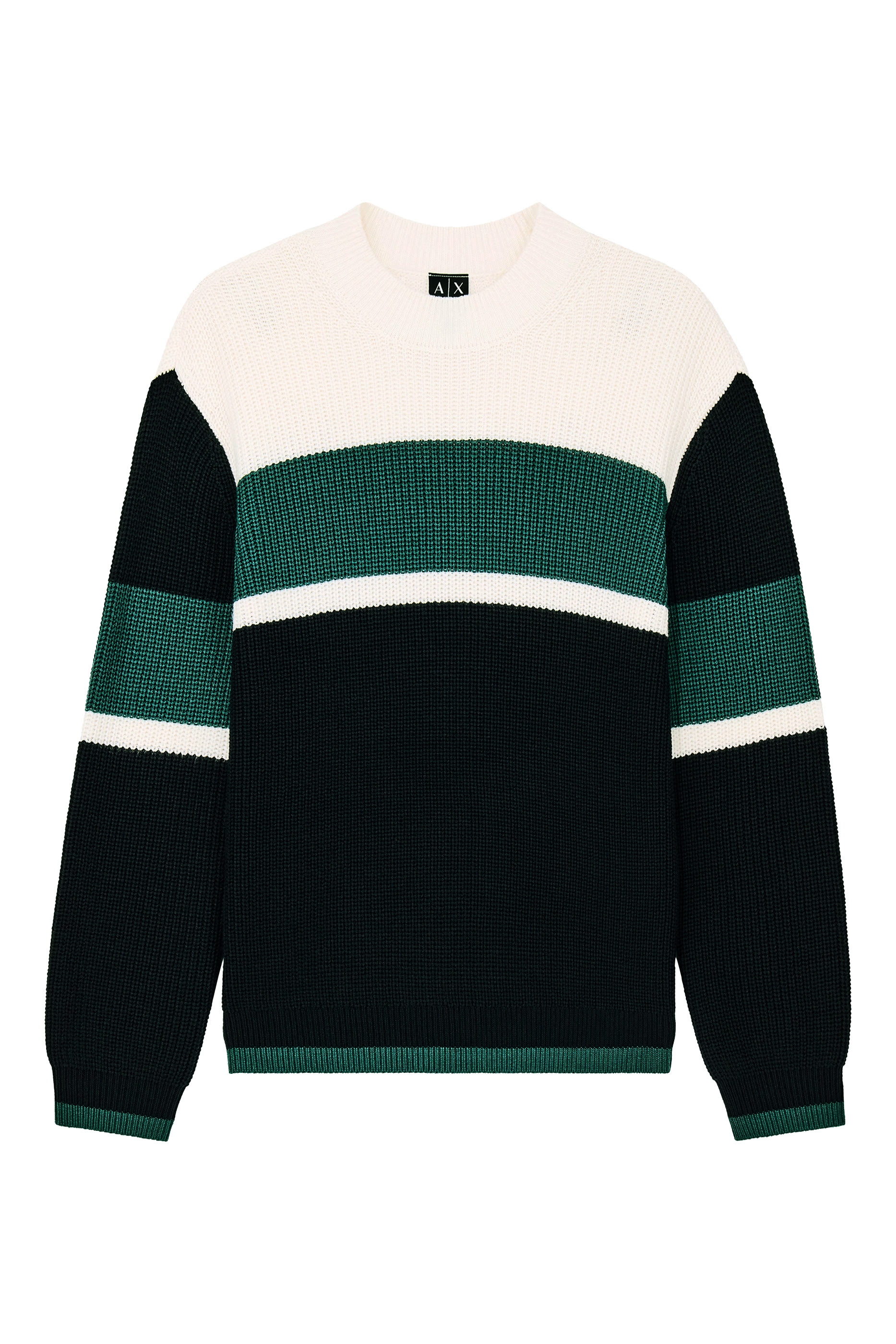 Color-Block Rib Details Pullover