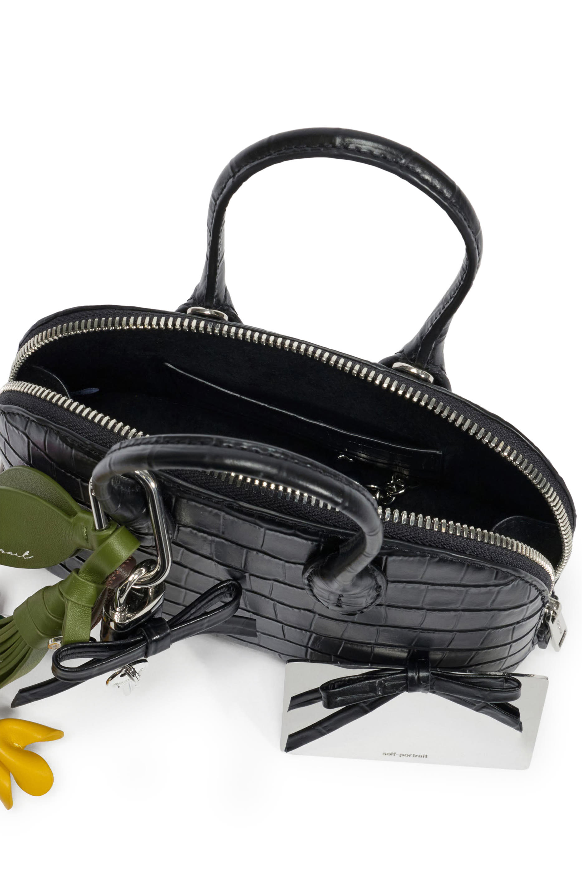 Embossed Leather Mini Bag