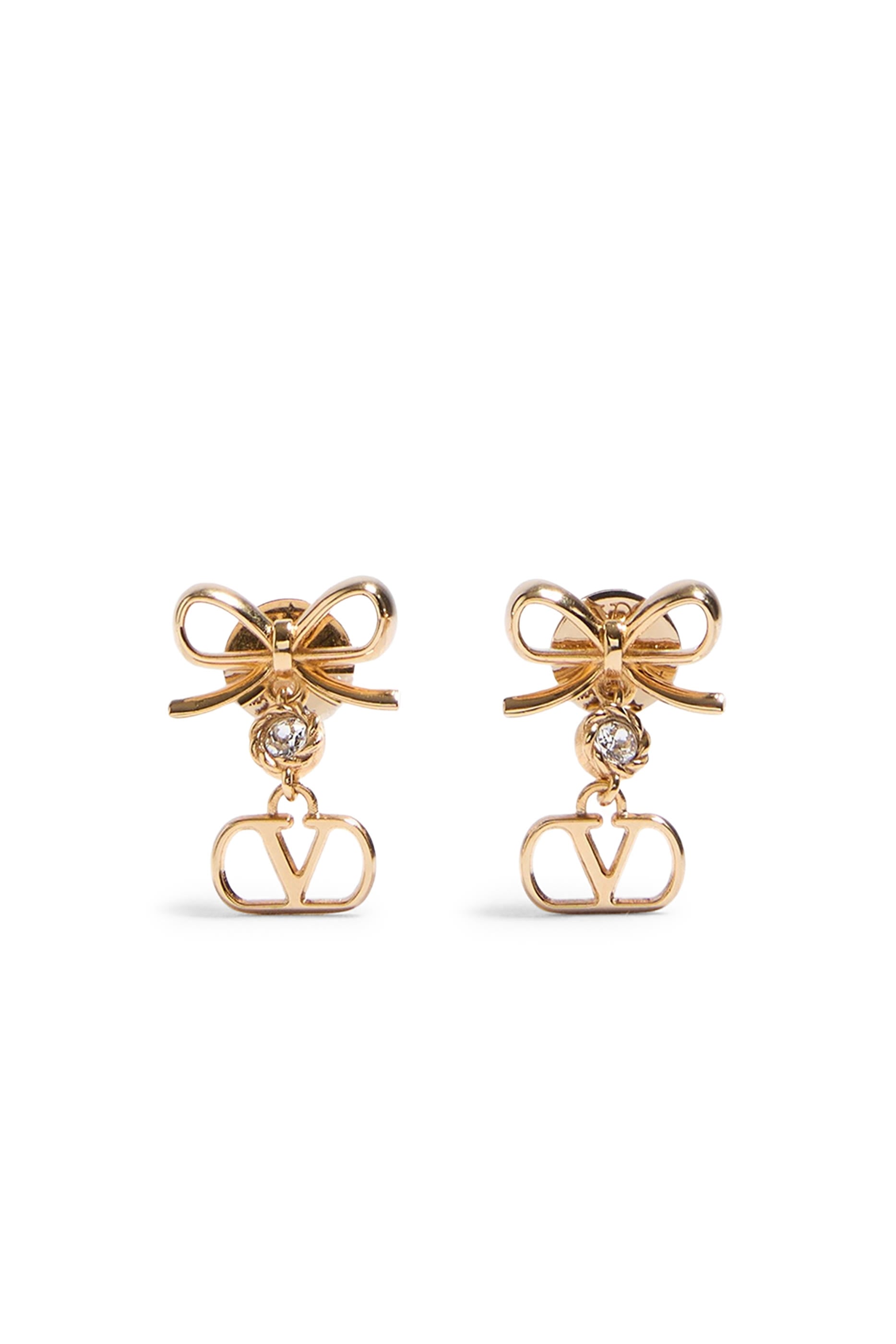 VLogo Signature Earrings in Metal and Swarovski® Crystals