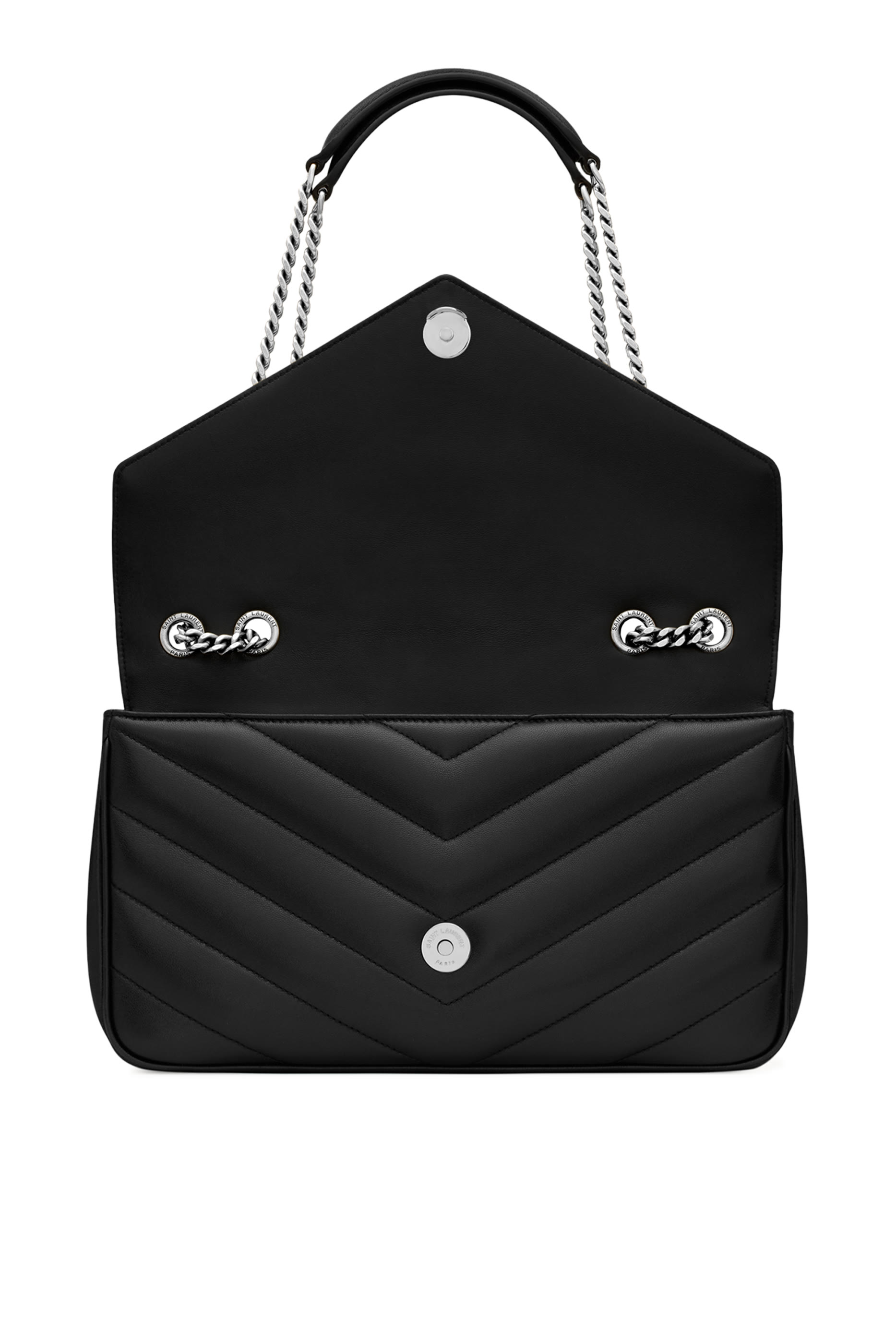  Loulou Medium Chain Bag In Matelass&eacute; Lambskin