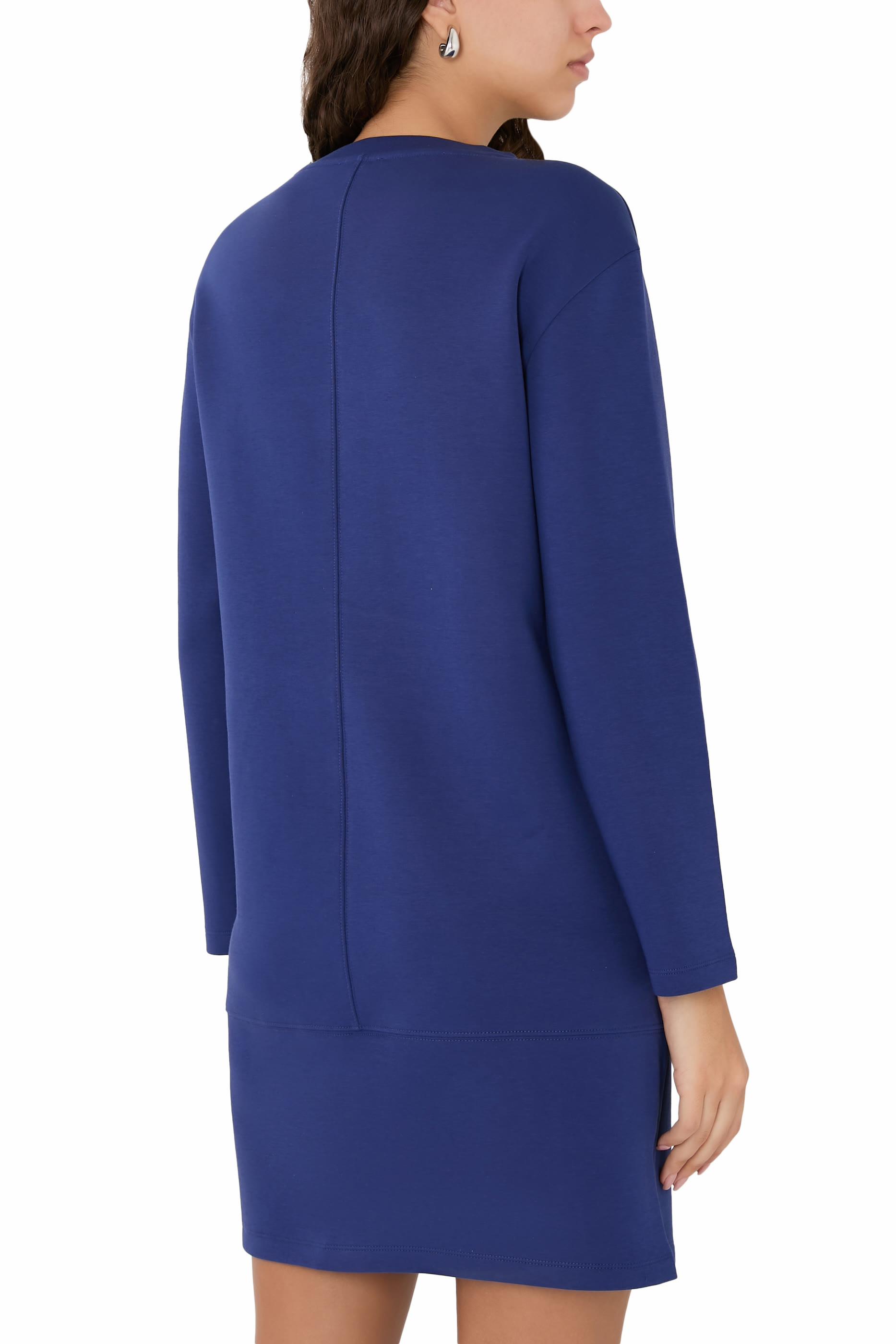  Double Jersey Crew-Neck Dress