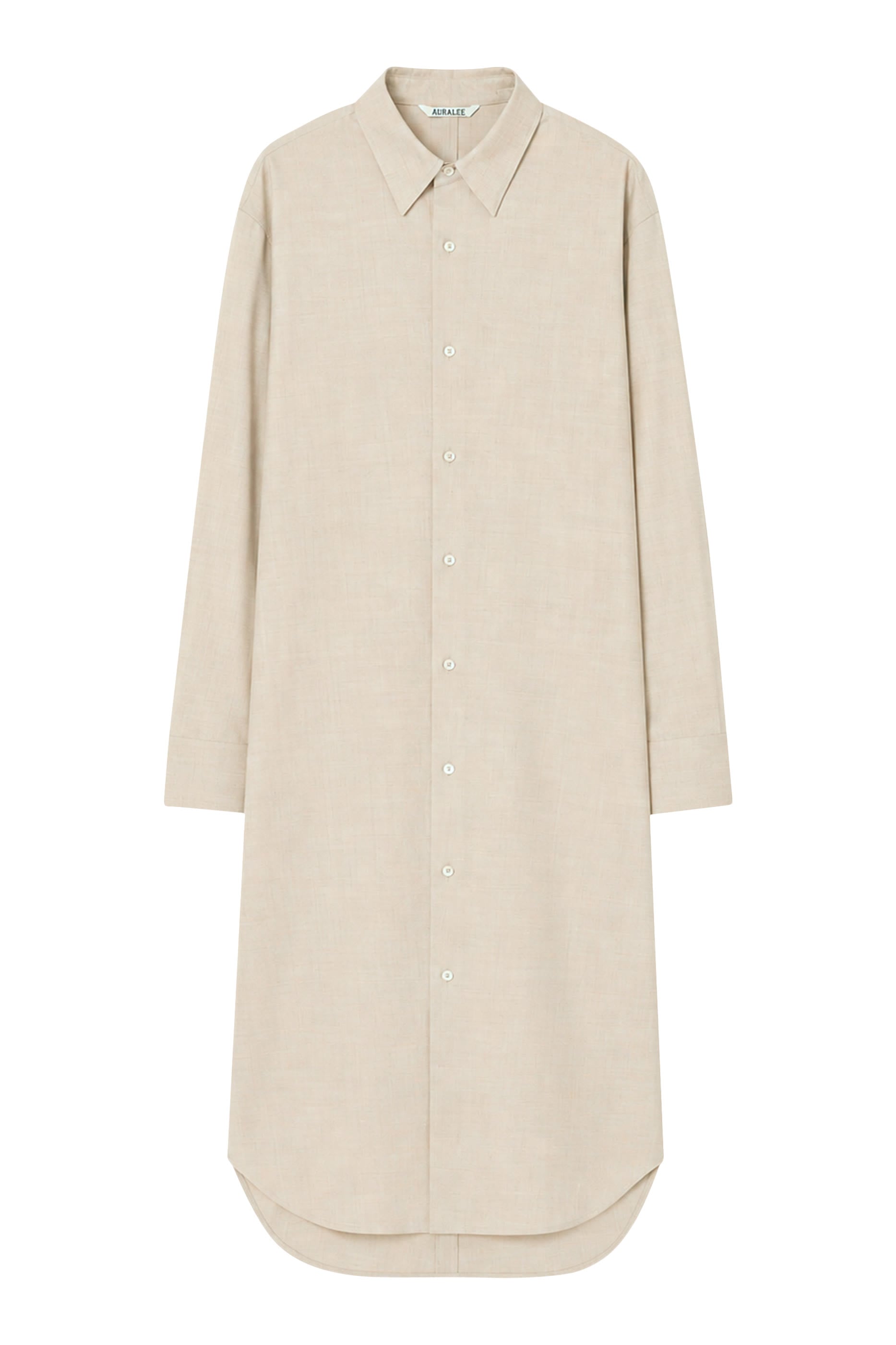 Super Light Wool Shirt Dress 