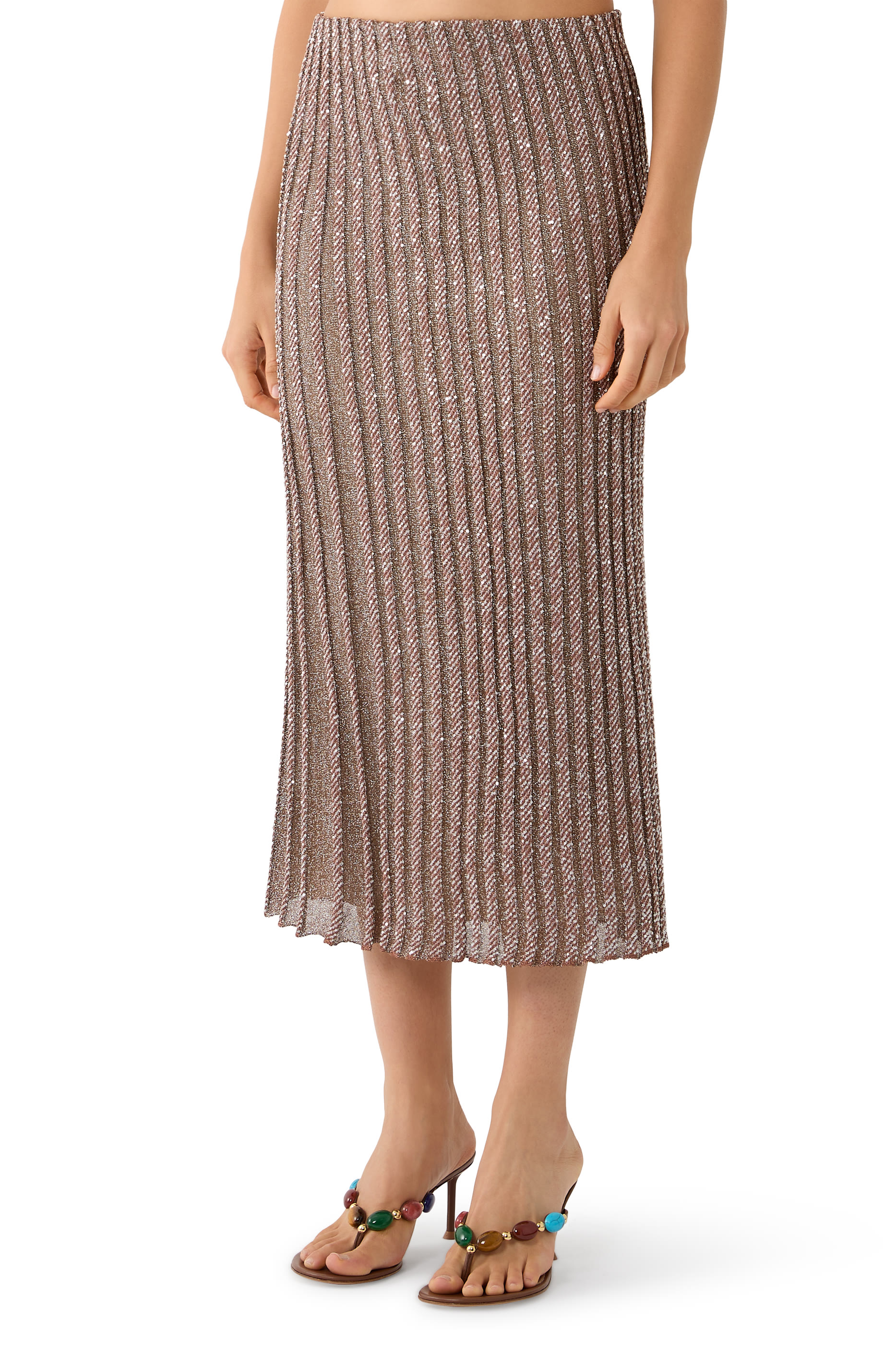  Partialized Midi Skirt 