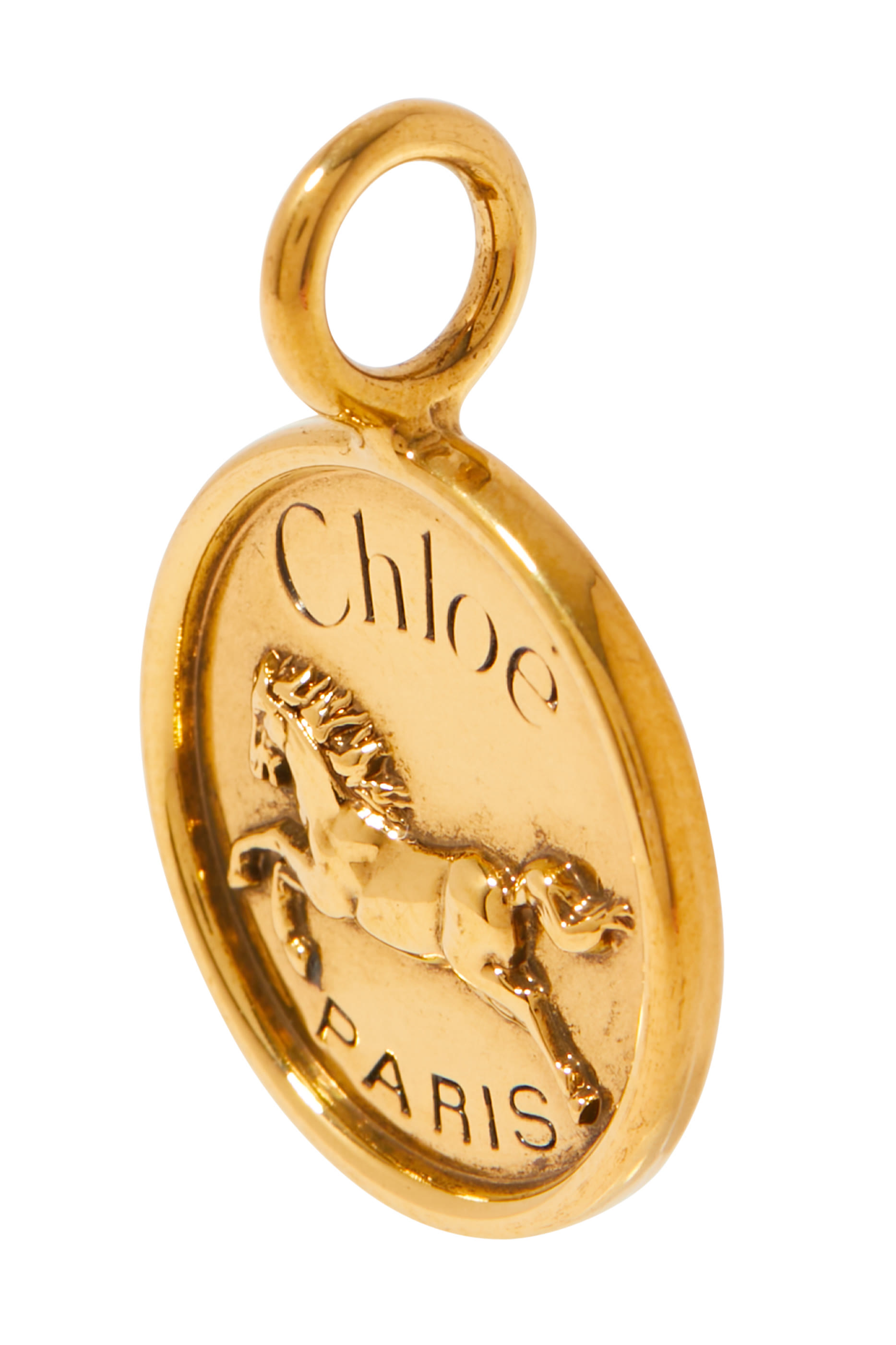 Alphabet Coin Horse Charm