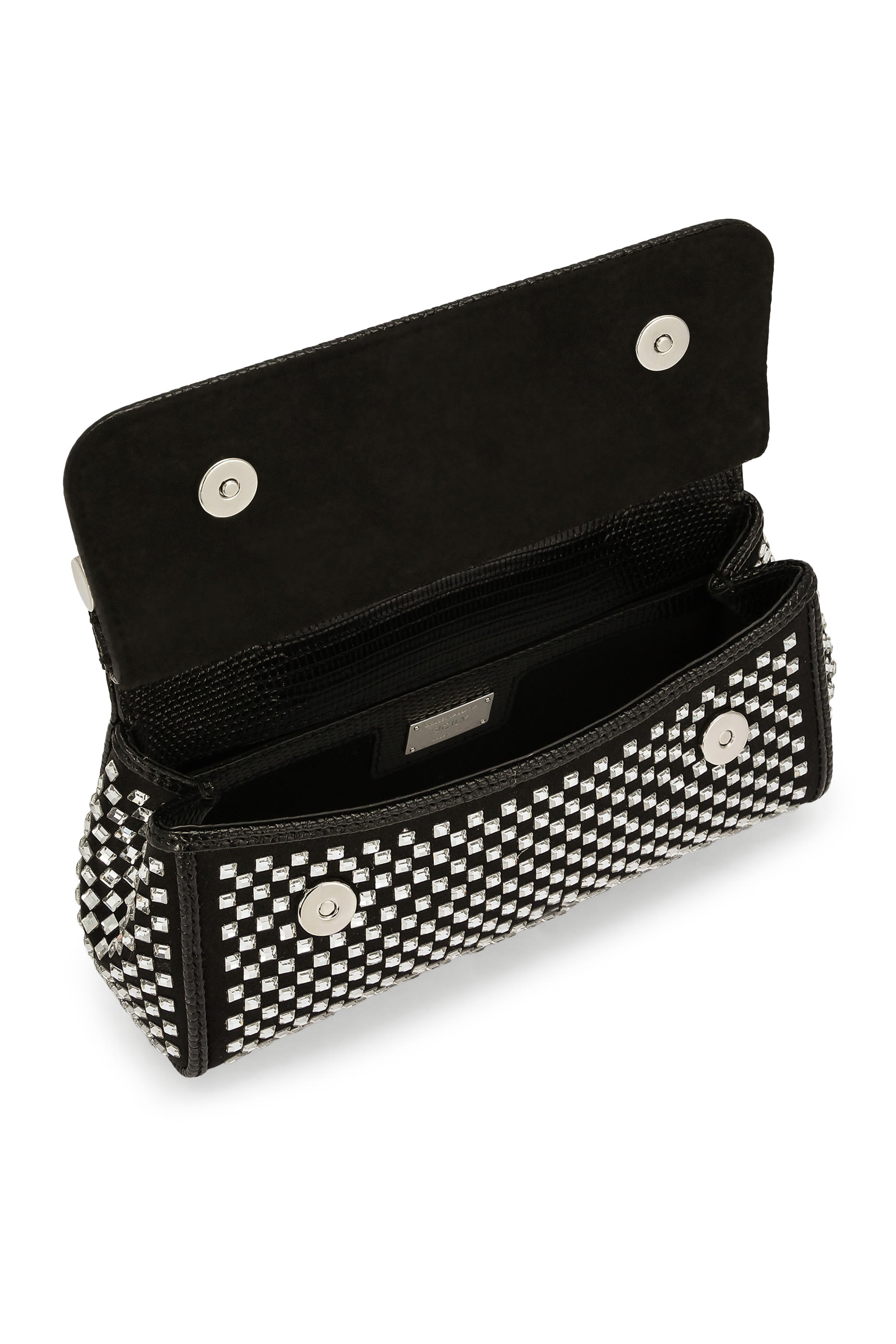 All-Over Crystal Small Sicily Bag