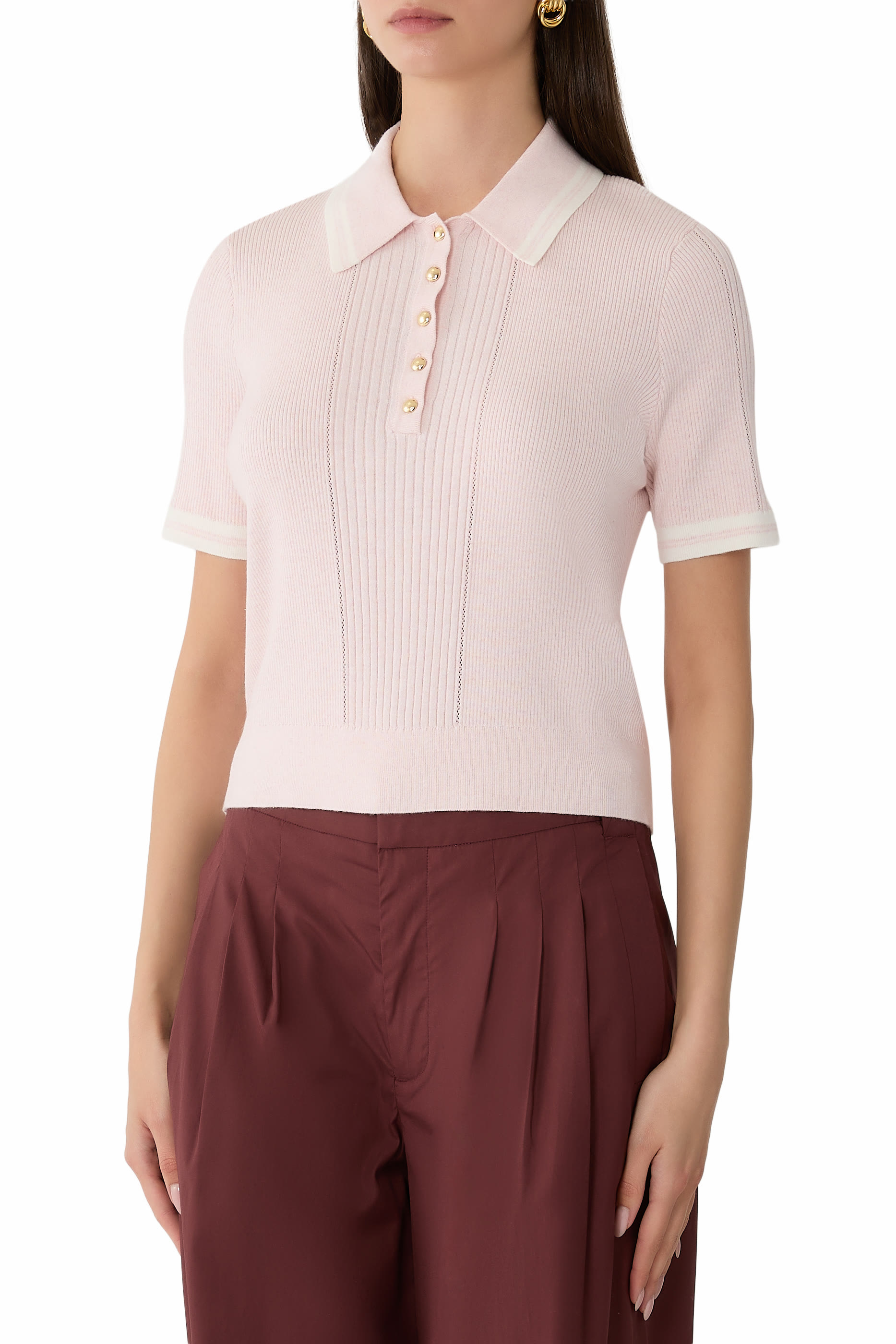 Laurie Cotton-Cashmere Polo