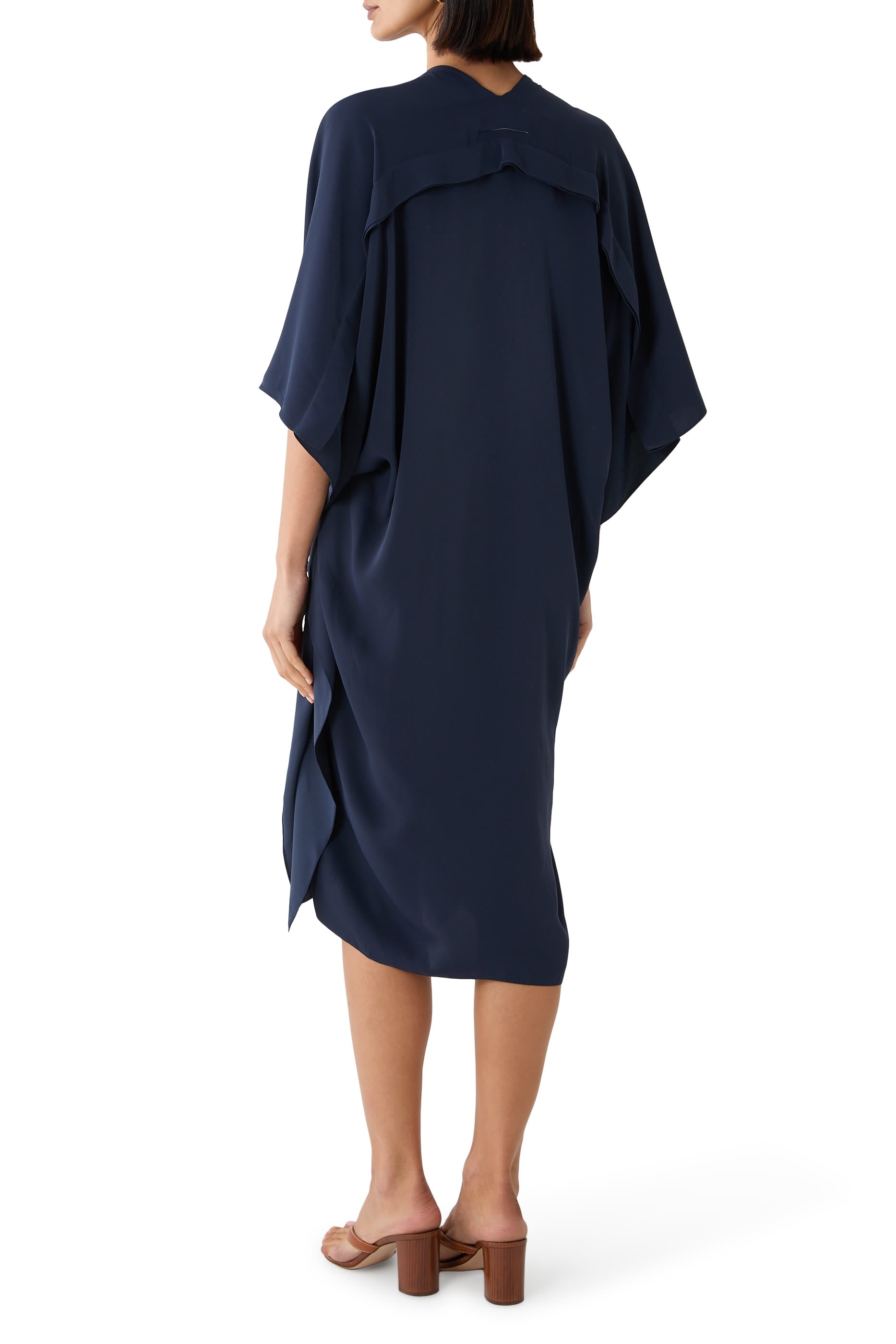 V-Neck Midi Dress
