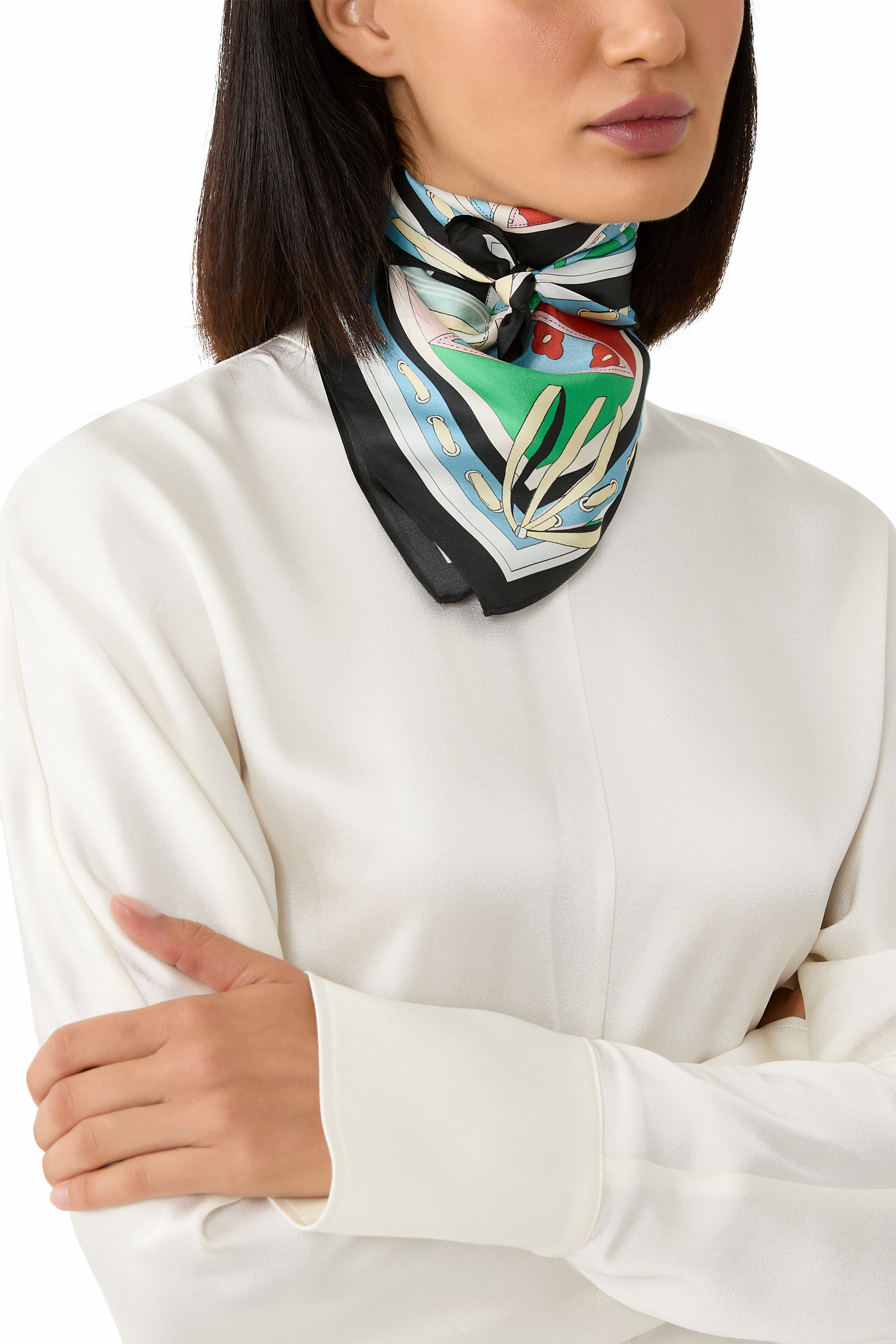 Repatched Silk Bandana 
