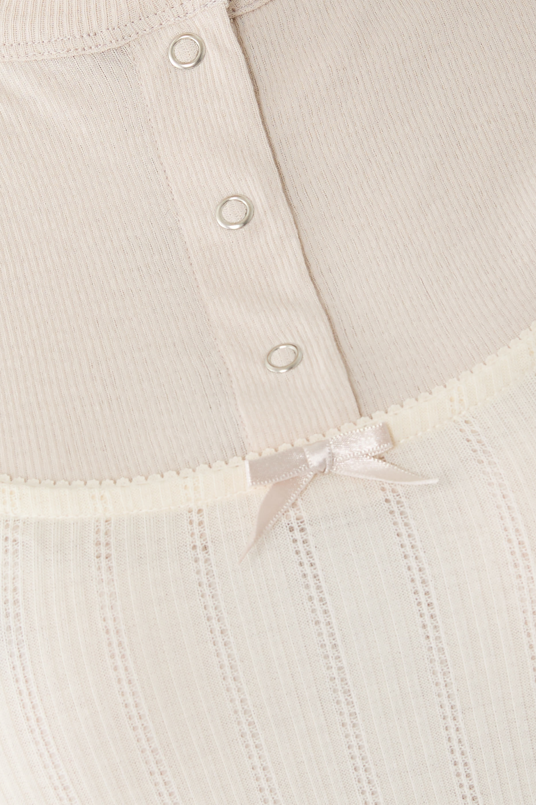 Layered Jersey Shirt With Bow 