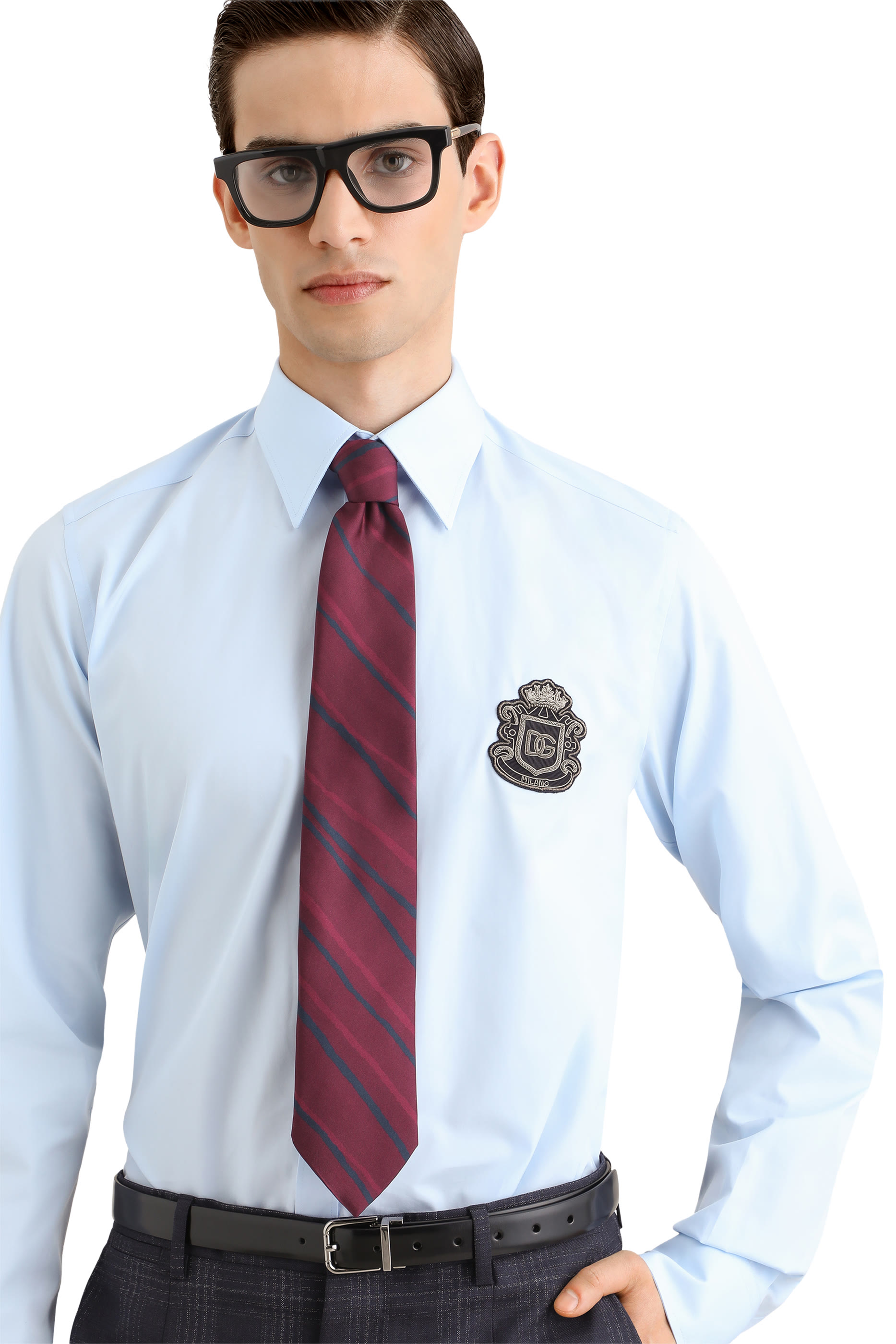 Stretch Cotton Poplin Martini Shirt 