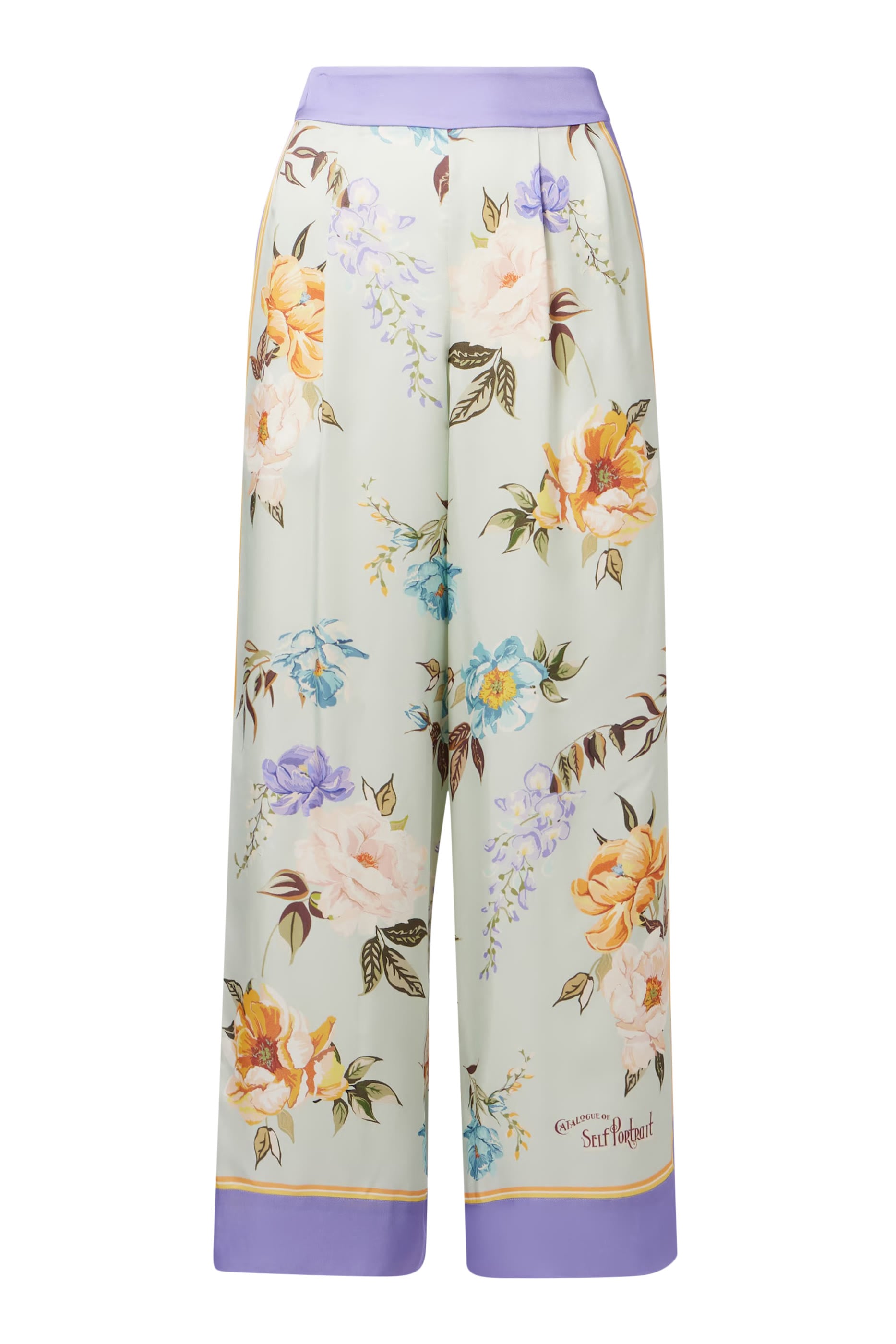  Floral Viscose Trousers