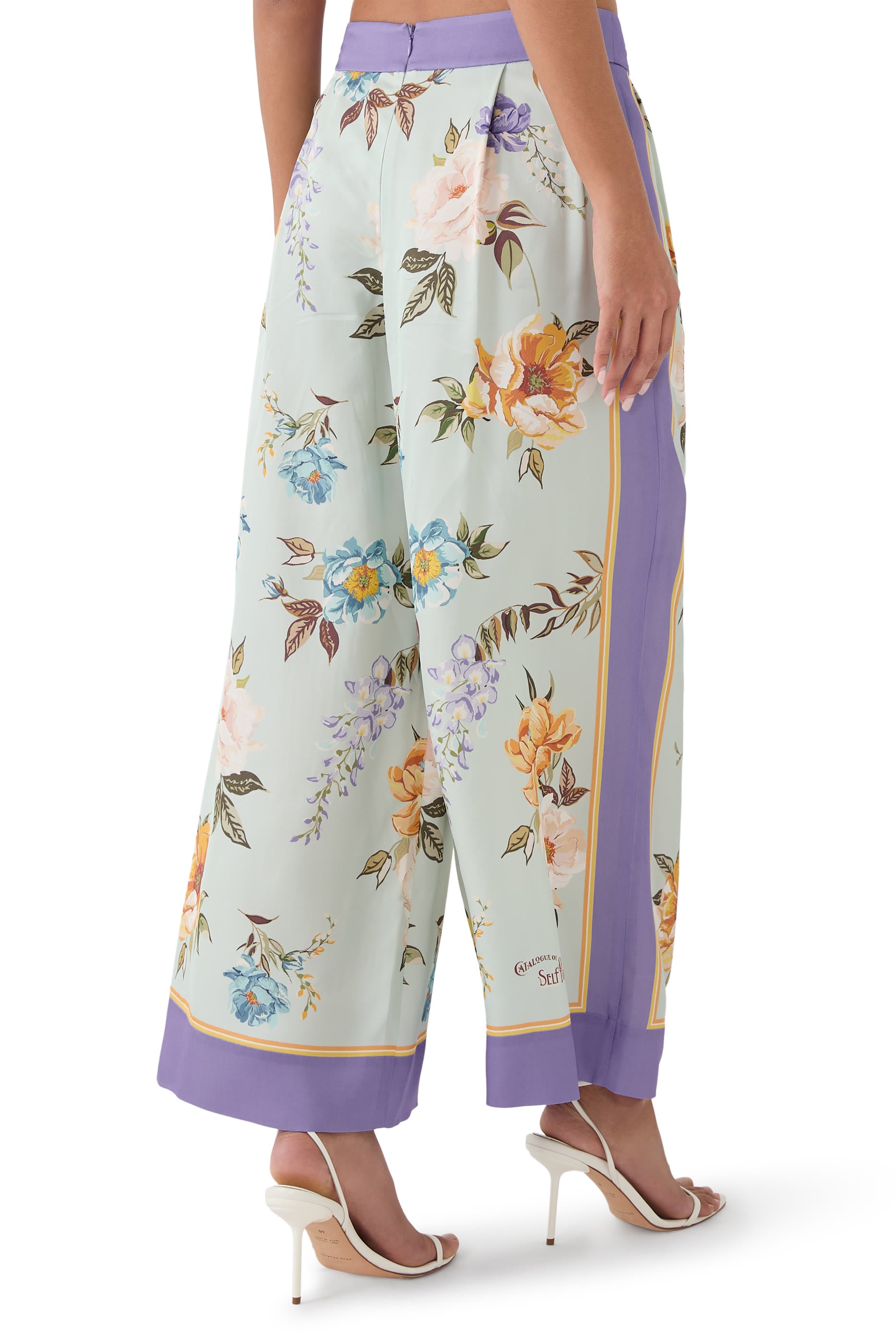  Floral Viscose Trousers