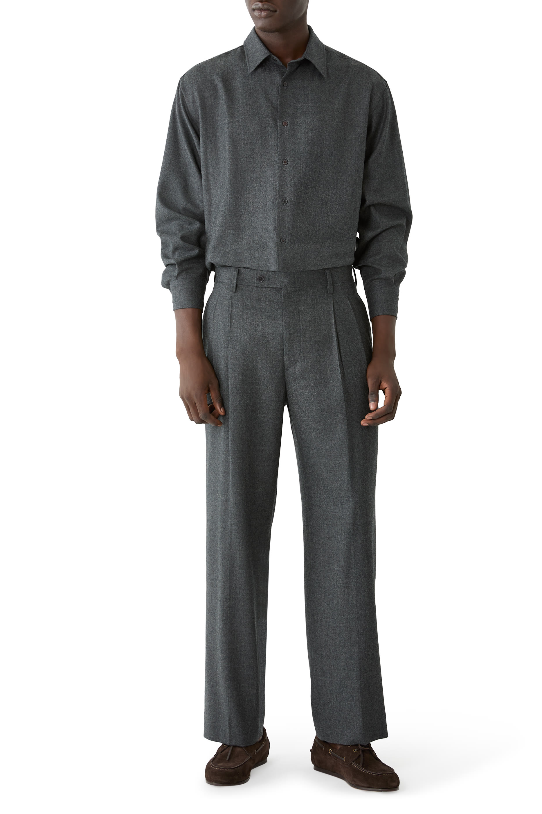 Super Light Wool Two-Tuck Slacks