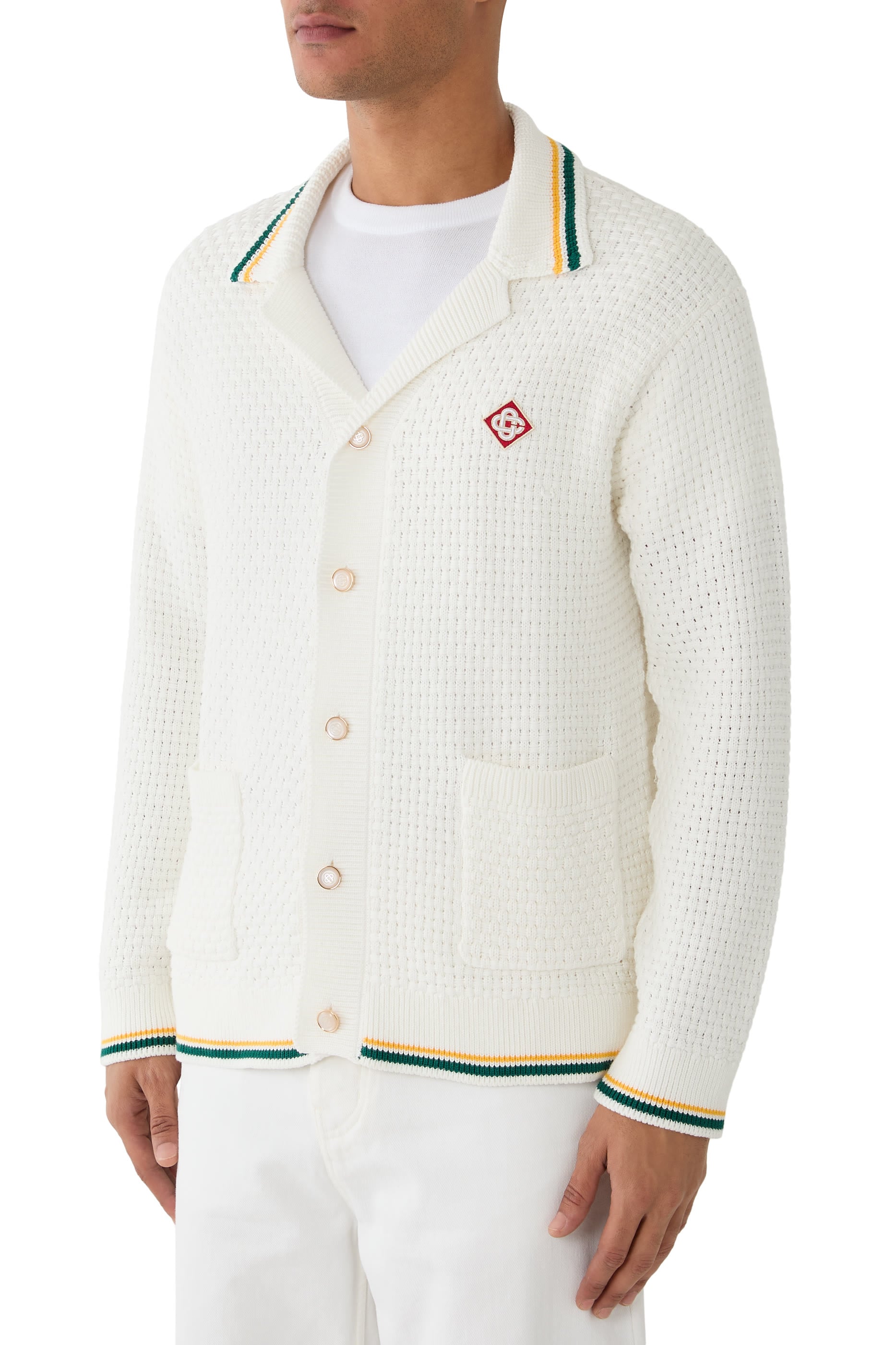 Logo Crochet Cardigan