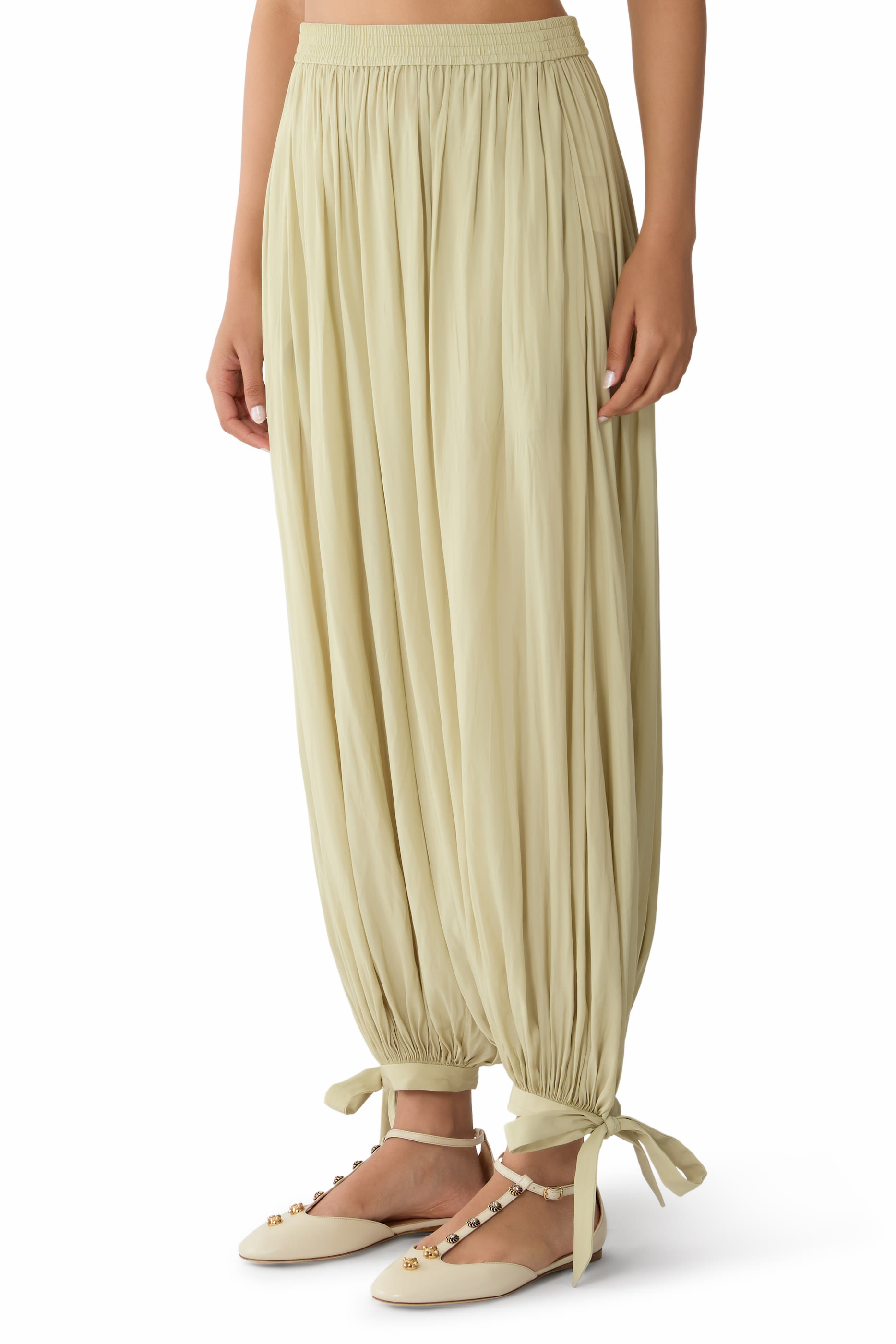 Fluid Pleated Pants