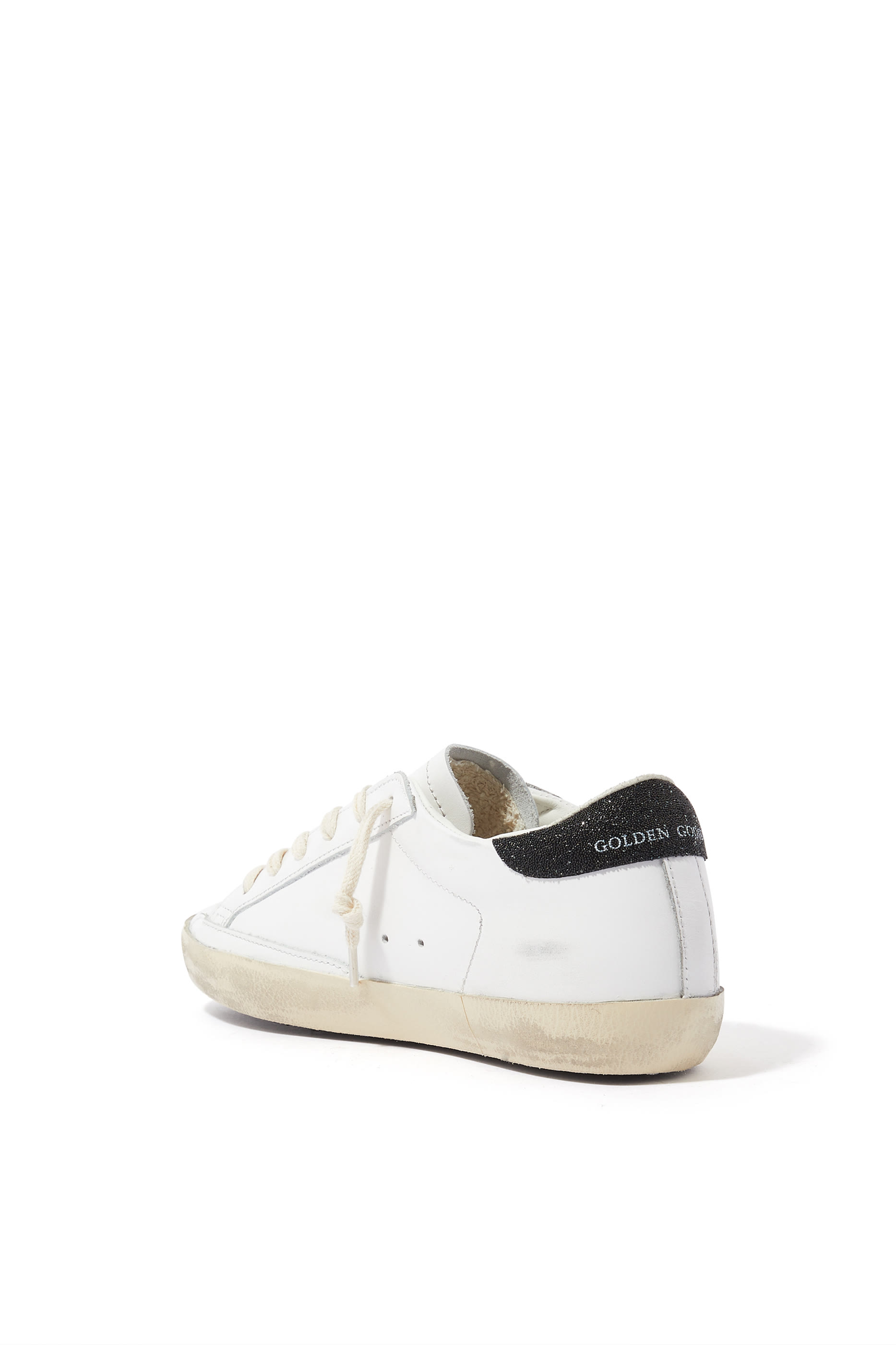 Super-Star Leather Sneakers with Swarovski Crystals
