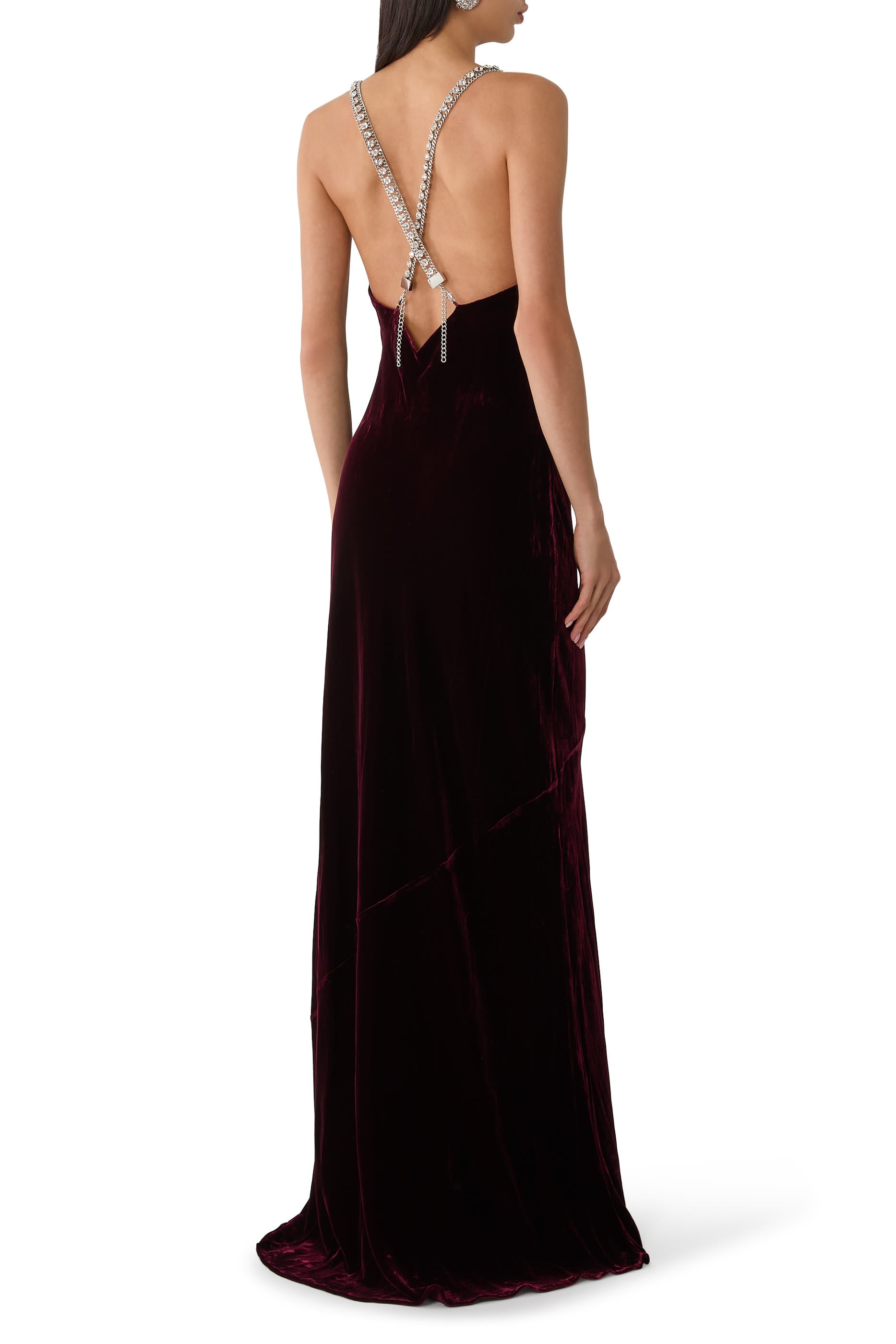 Saint Beaded Strap Gown