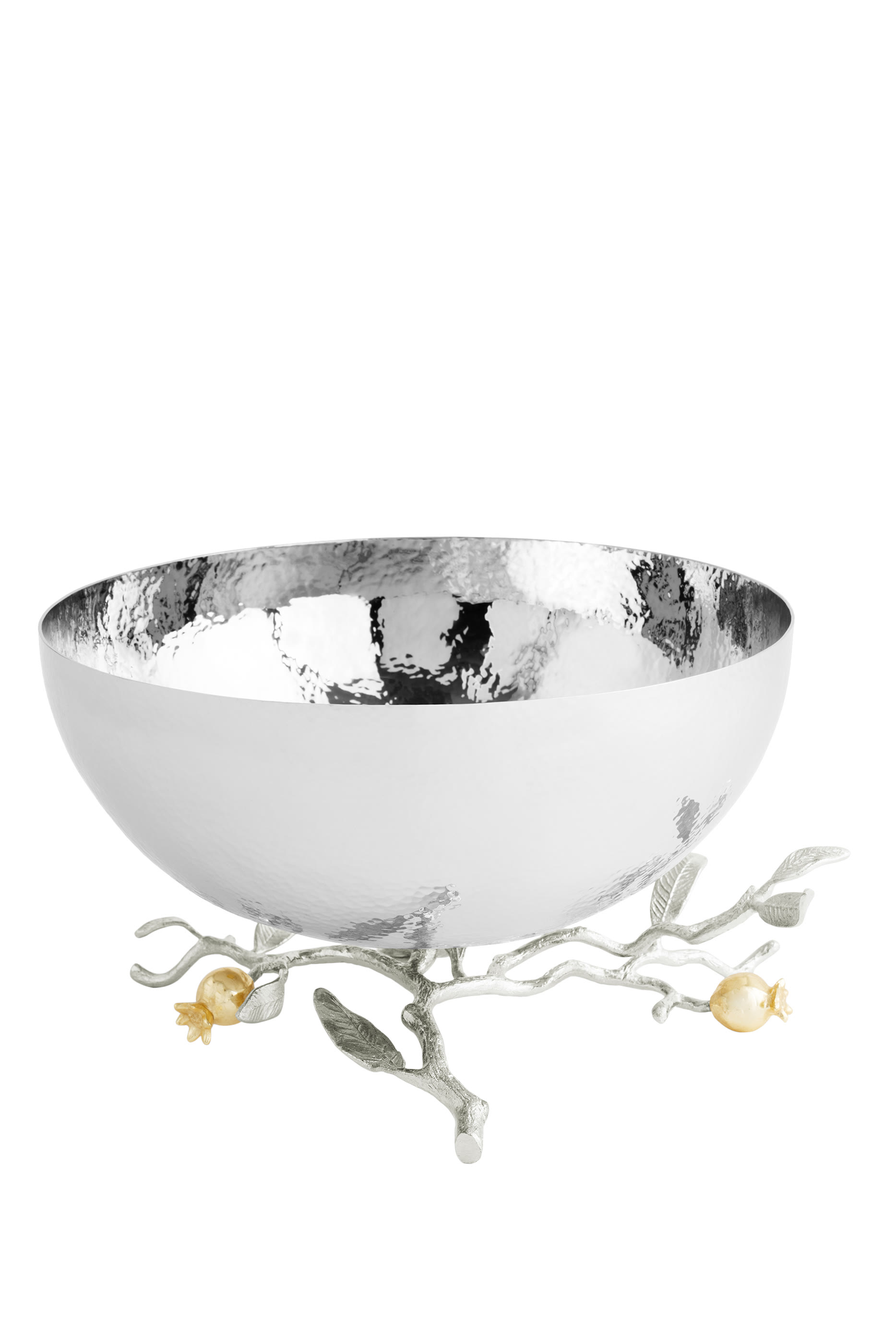 Pomegranate Silver & Gold Serving Bowl